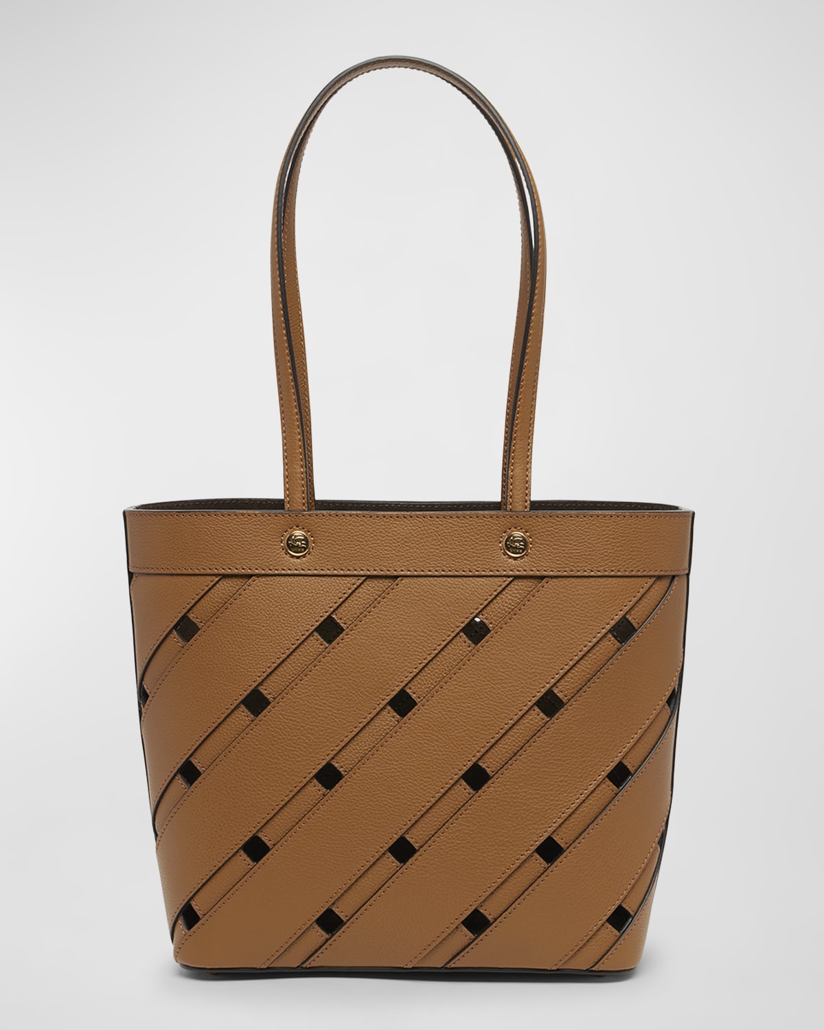 Etro Lasercut Leather Shopping Tote Bag