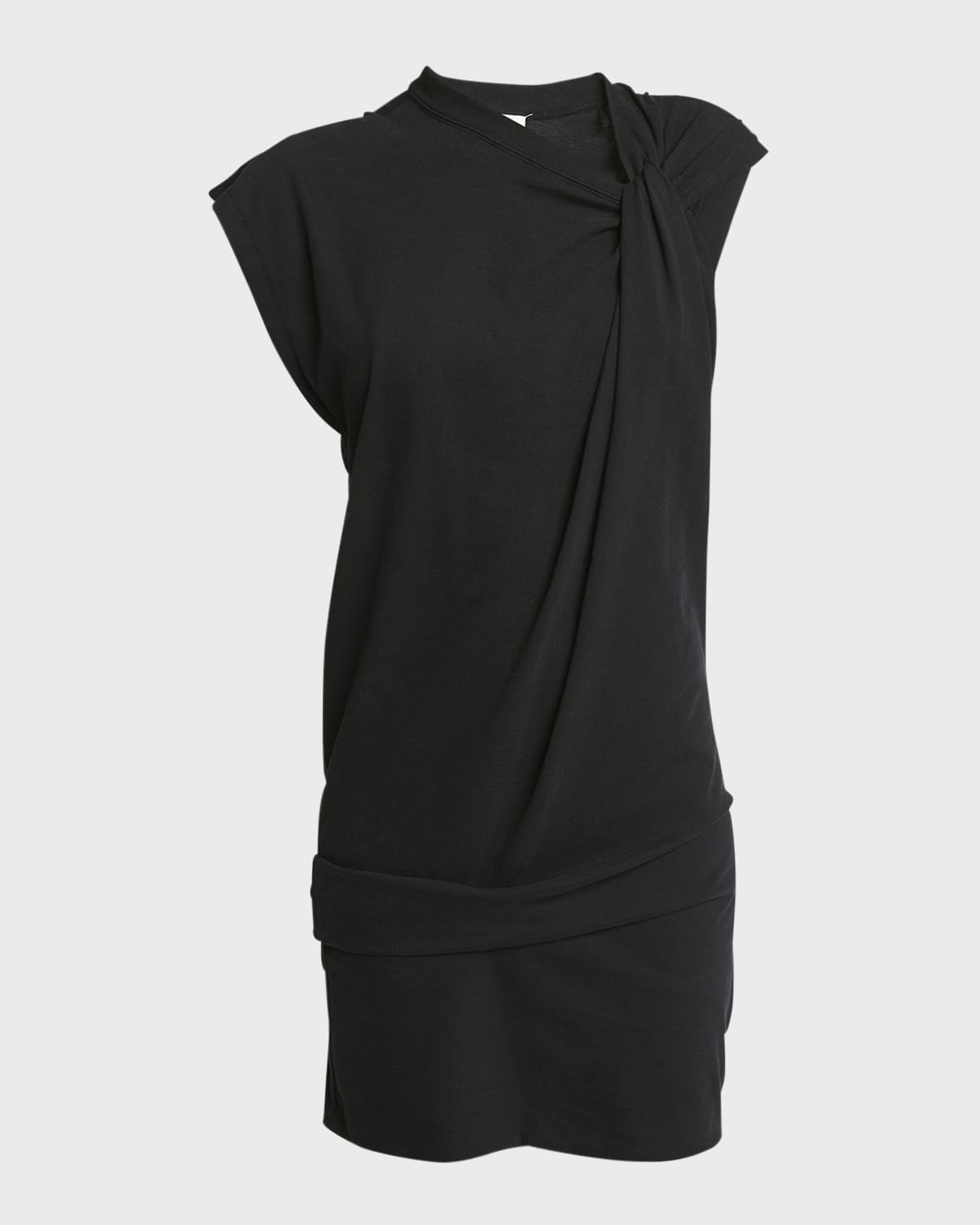 Isabel Marant Leany Twisted Mini T-Shirt Dress