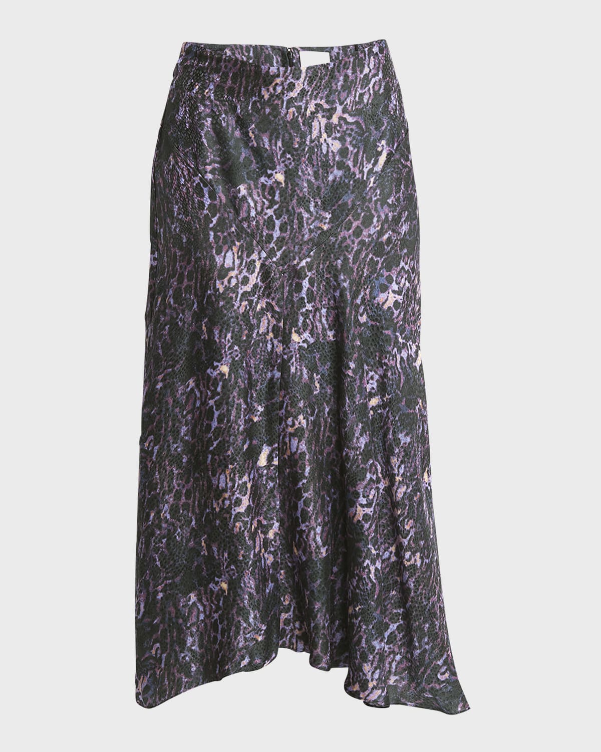 Isabel Marant Lisanne Silk Printed Midi Skirt