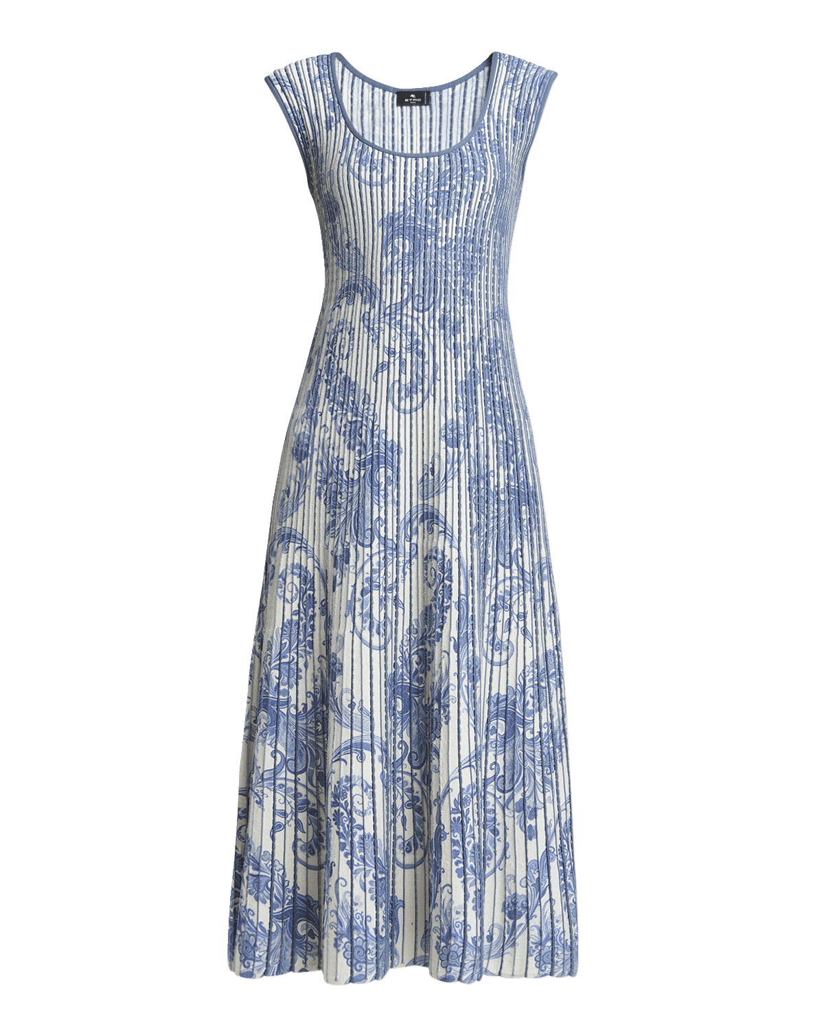 Etro Paisley Printed Knitwear Midi Dress
