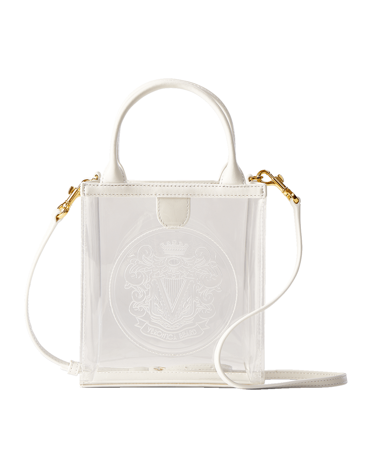 Veronica Beard Small Crest Clear Tote Bag