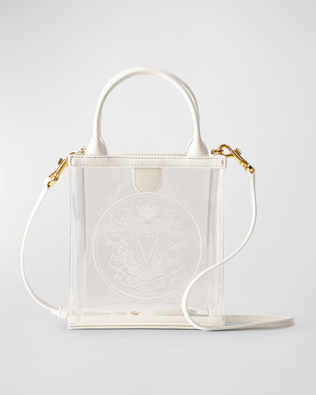 Veronica Beard Small Crest Clear Tote Bag