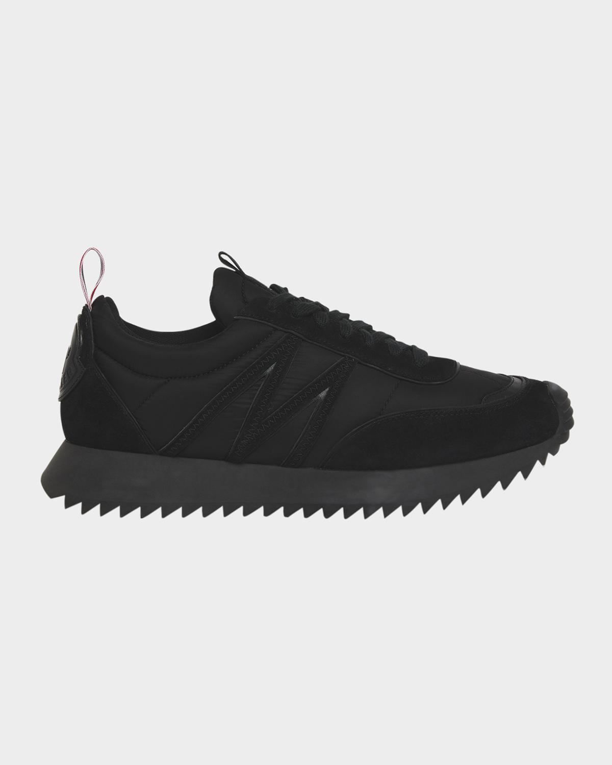Moncler Men's Pacey Nylon and Suede Runner Sneakers