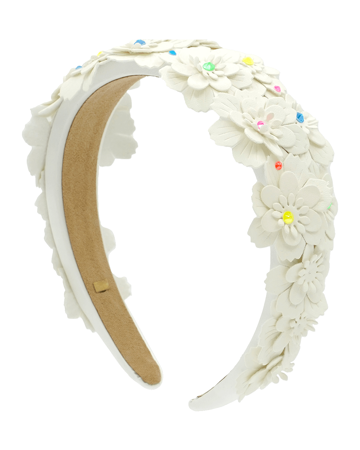 Bari Lynn Girl's Floral Crystalized Padded Headband