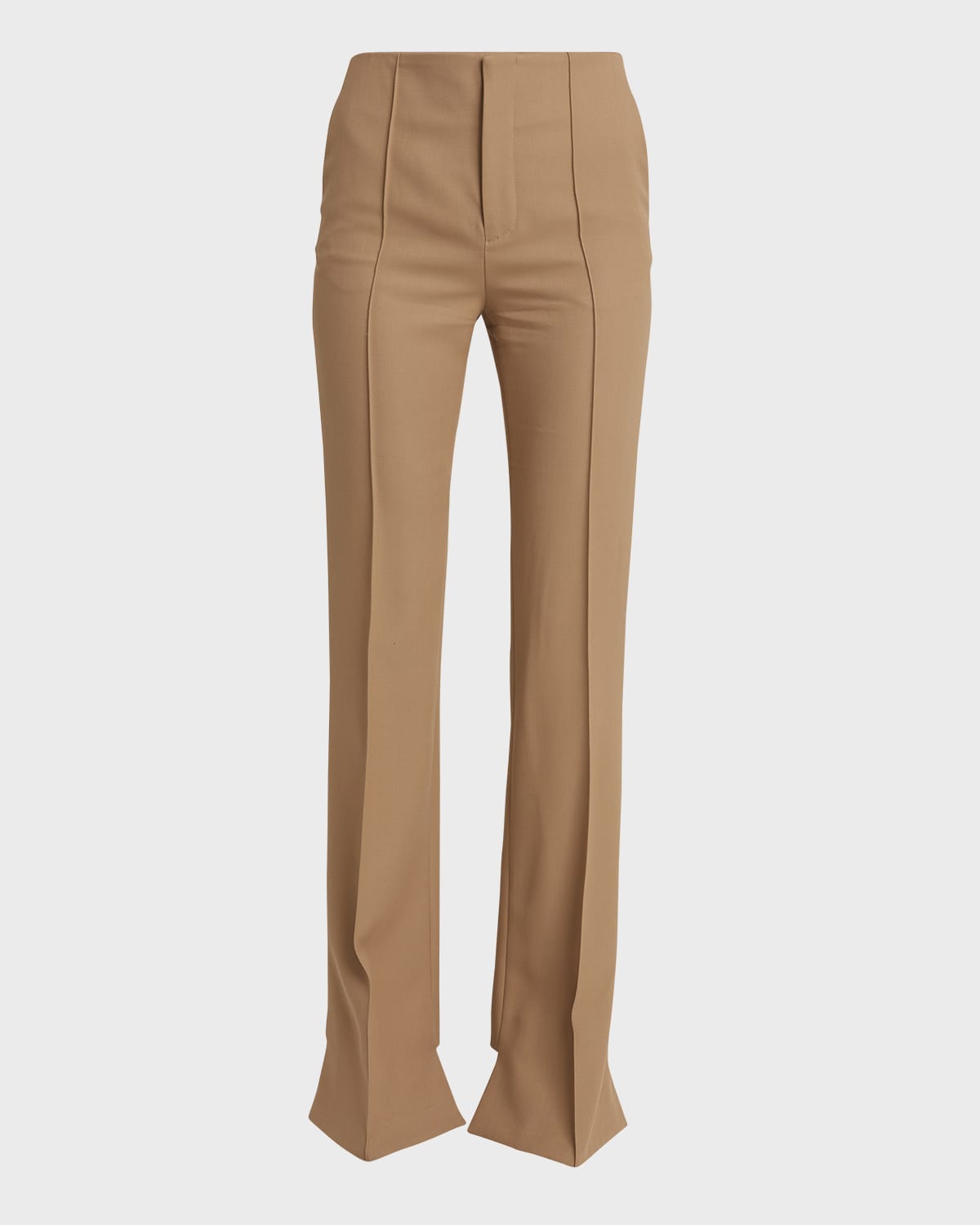 Chloe Grain De Poudre Wool Flare Pants