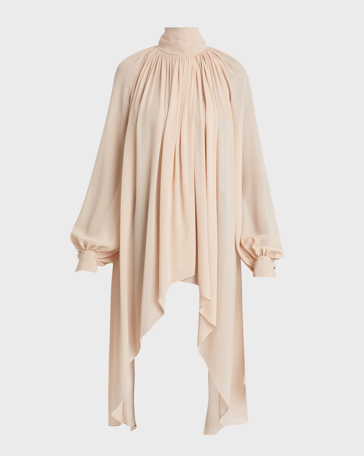 Chloe Silk Georgette High-Low Dress