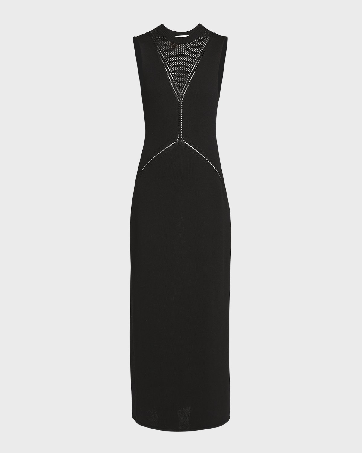 Jil Sander Loop Lace Wool Maxi Dress