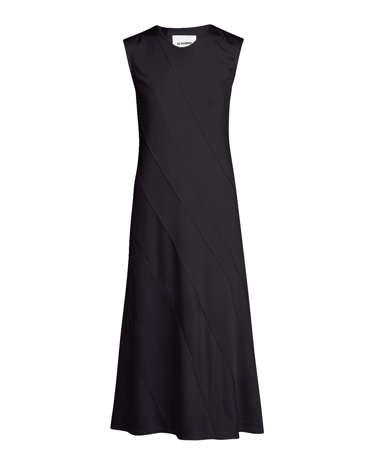 Jil Sander Diagonal Seam Midi Dress