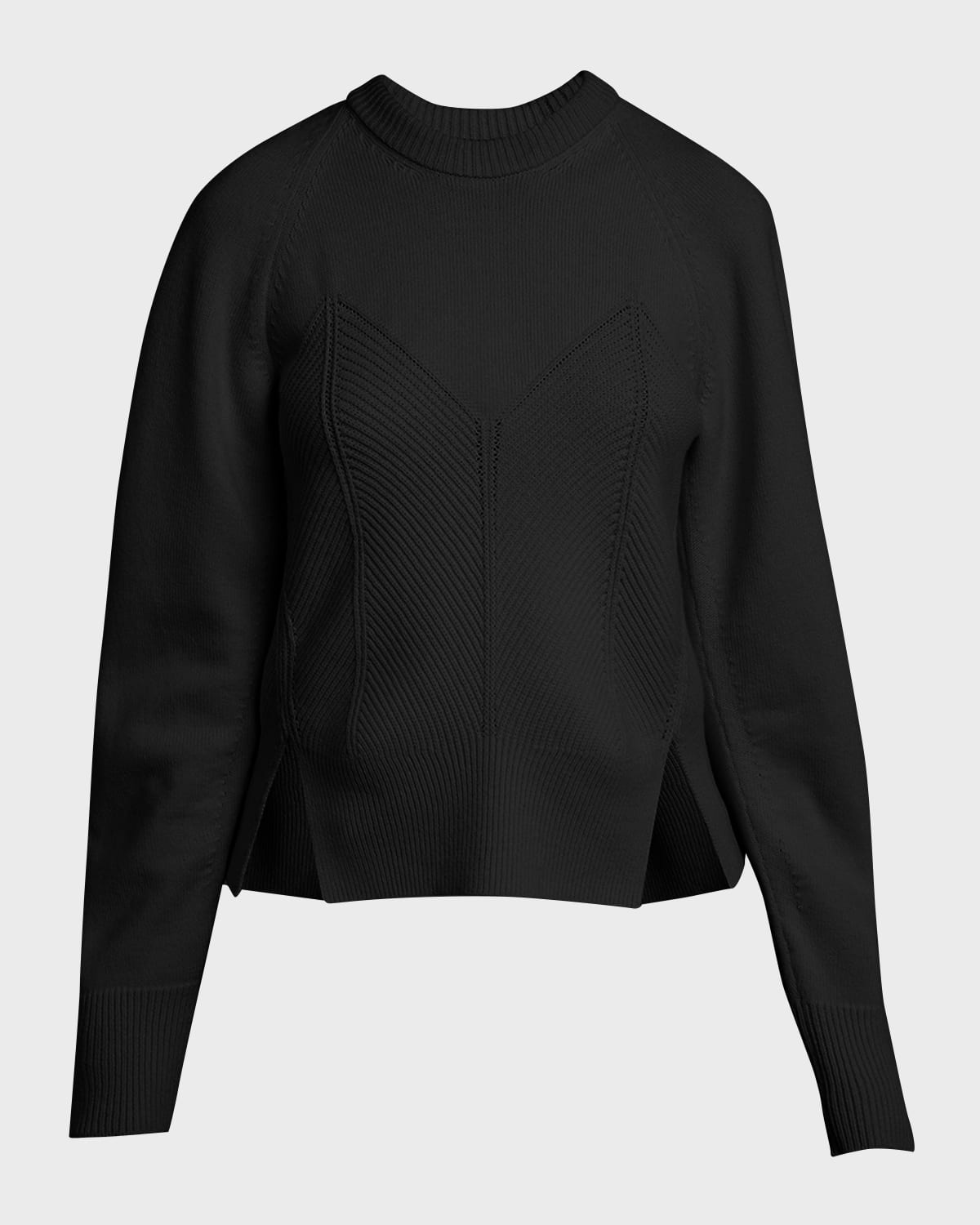 Alexander McQueen Cashmere-Blend Corset Seam Sweater