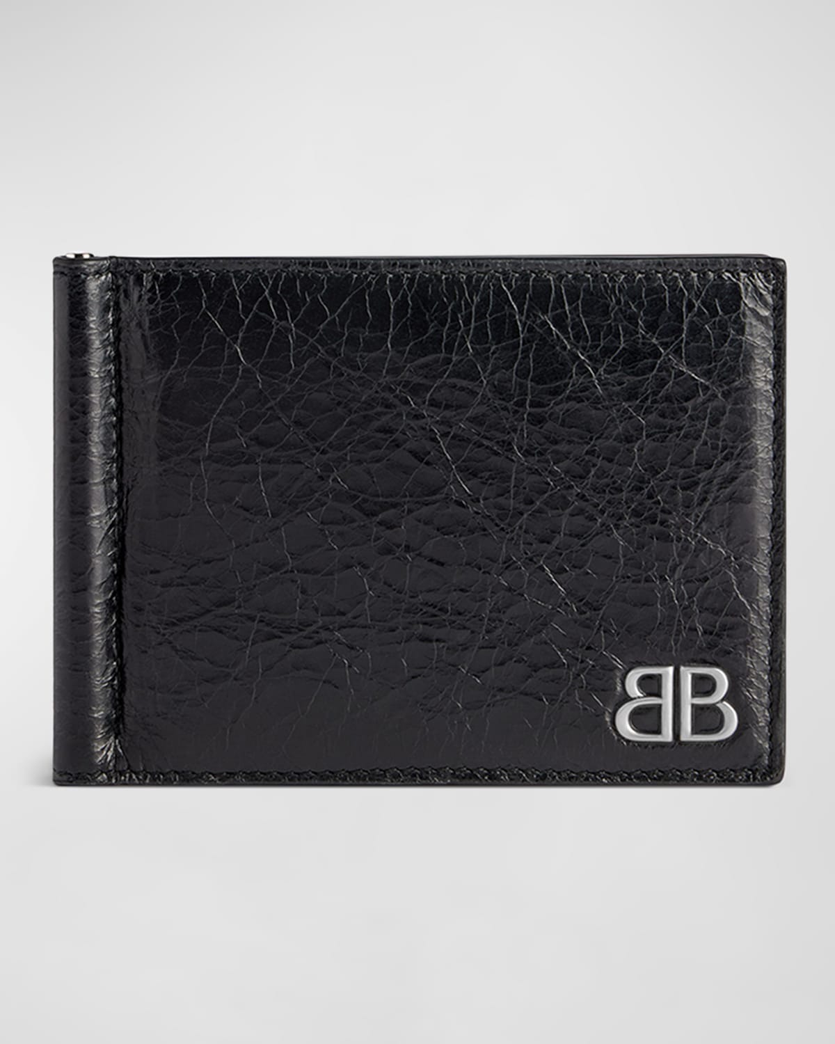 Balenciaga Men's Monaco Bifold Card Holder with Bill Clip