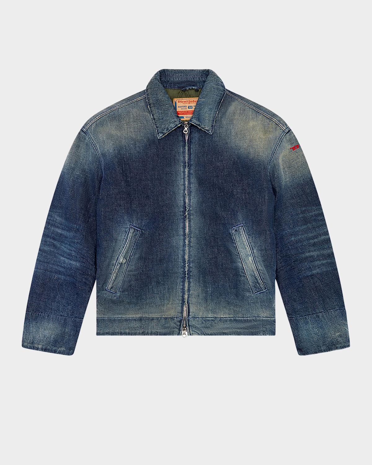 Diesel Men's D-Stack Faded Denim Jacket
