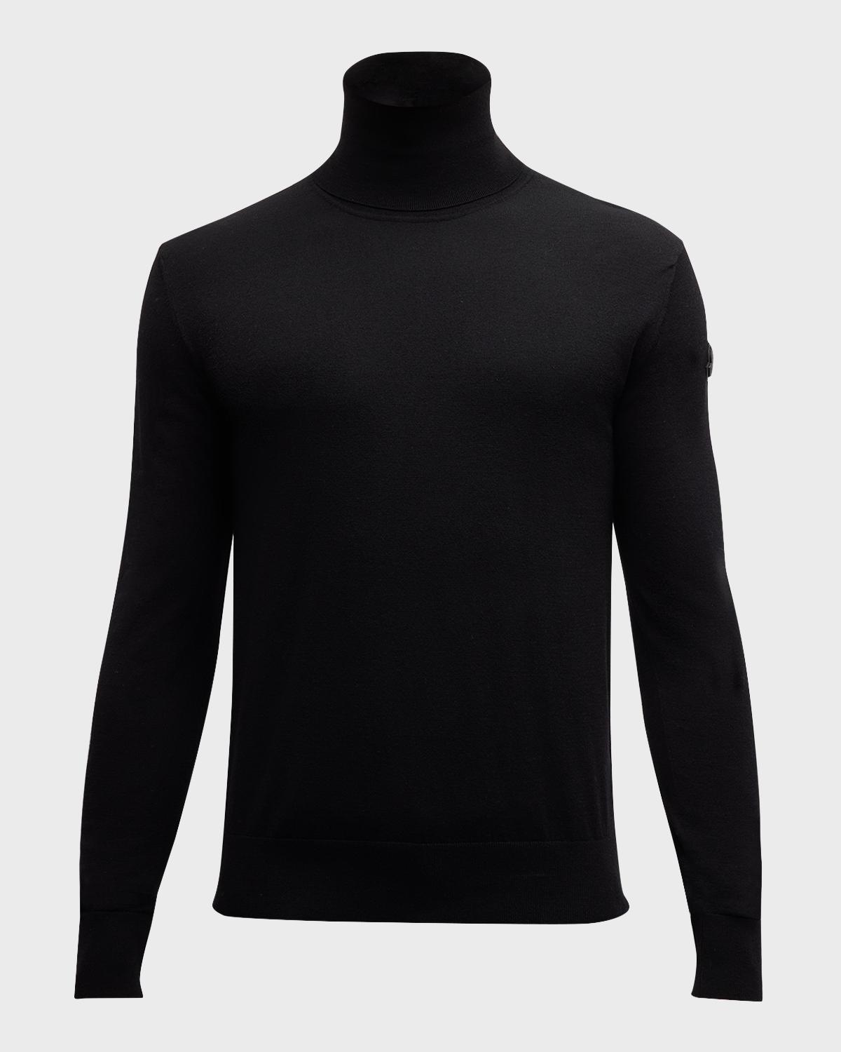 Moncler Men's Solid Wool Turtleneck Sweater
