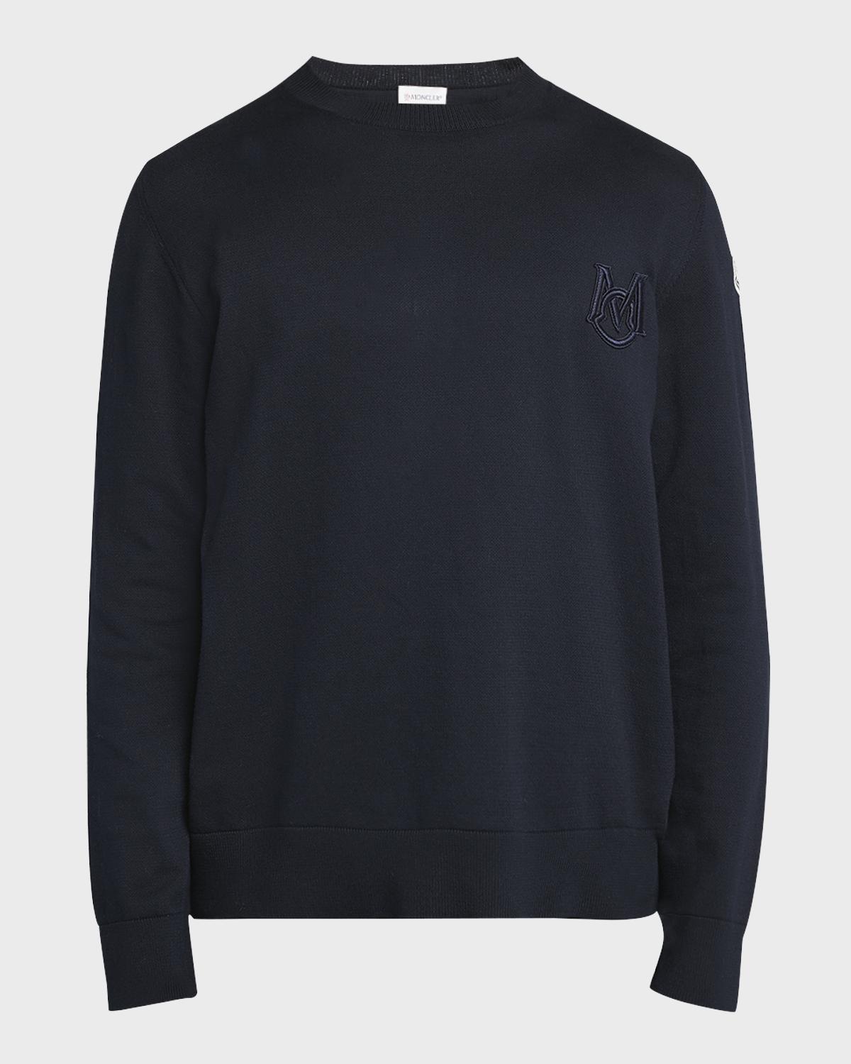 Moncler Men's Logo Crewneck Sweater