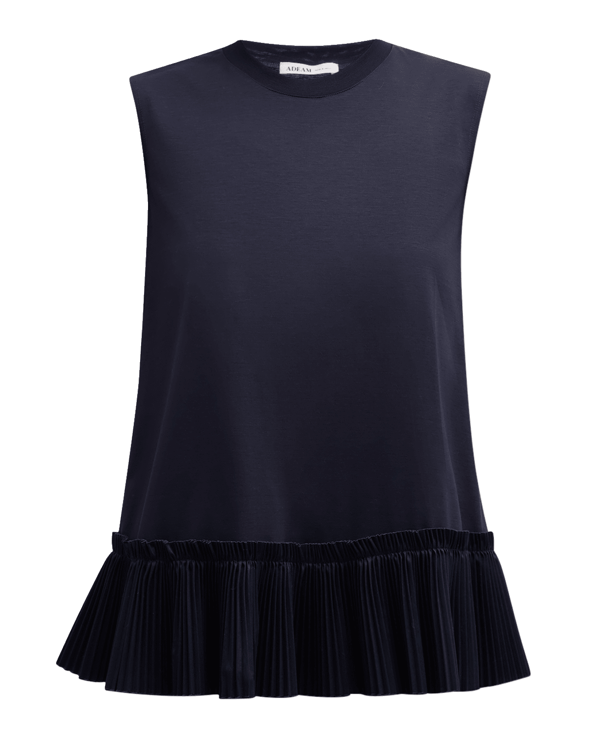 ADEAM Mare Ruffle-Hem Sleeveless T-Shirt