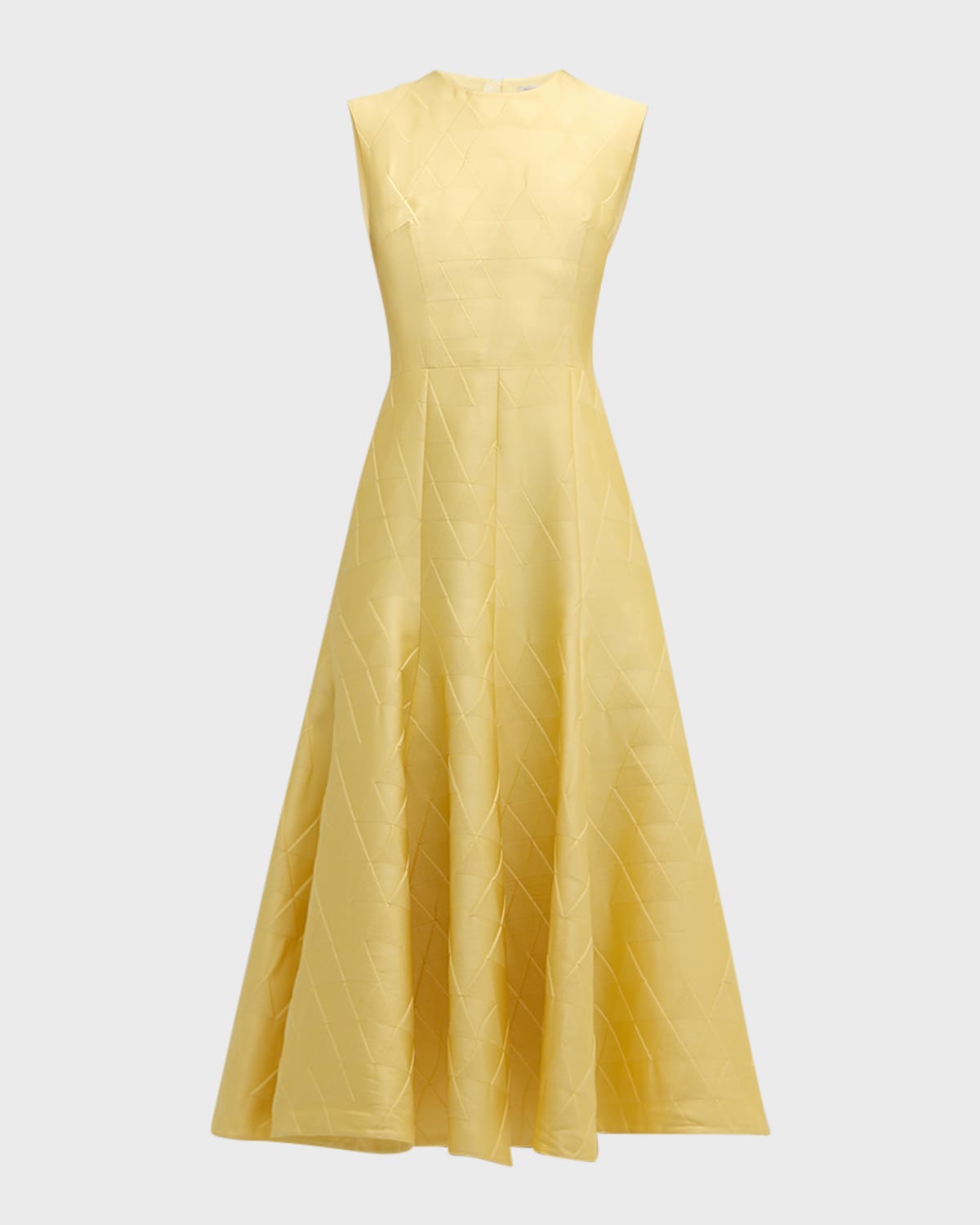 Emilia Wickstead Dellah Geometric Jacquard Sleeveless Midi Dress