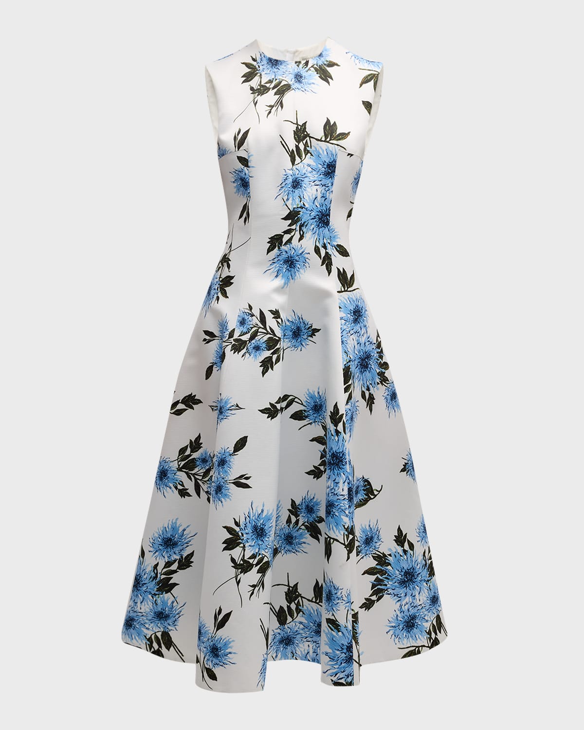 Emilia Wickstead Dahlia Floral Mara Midi Dress