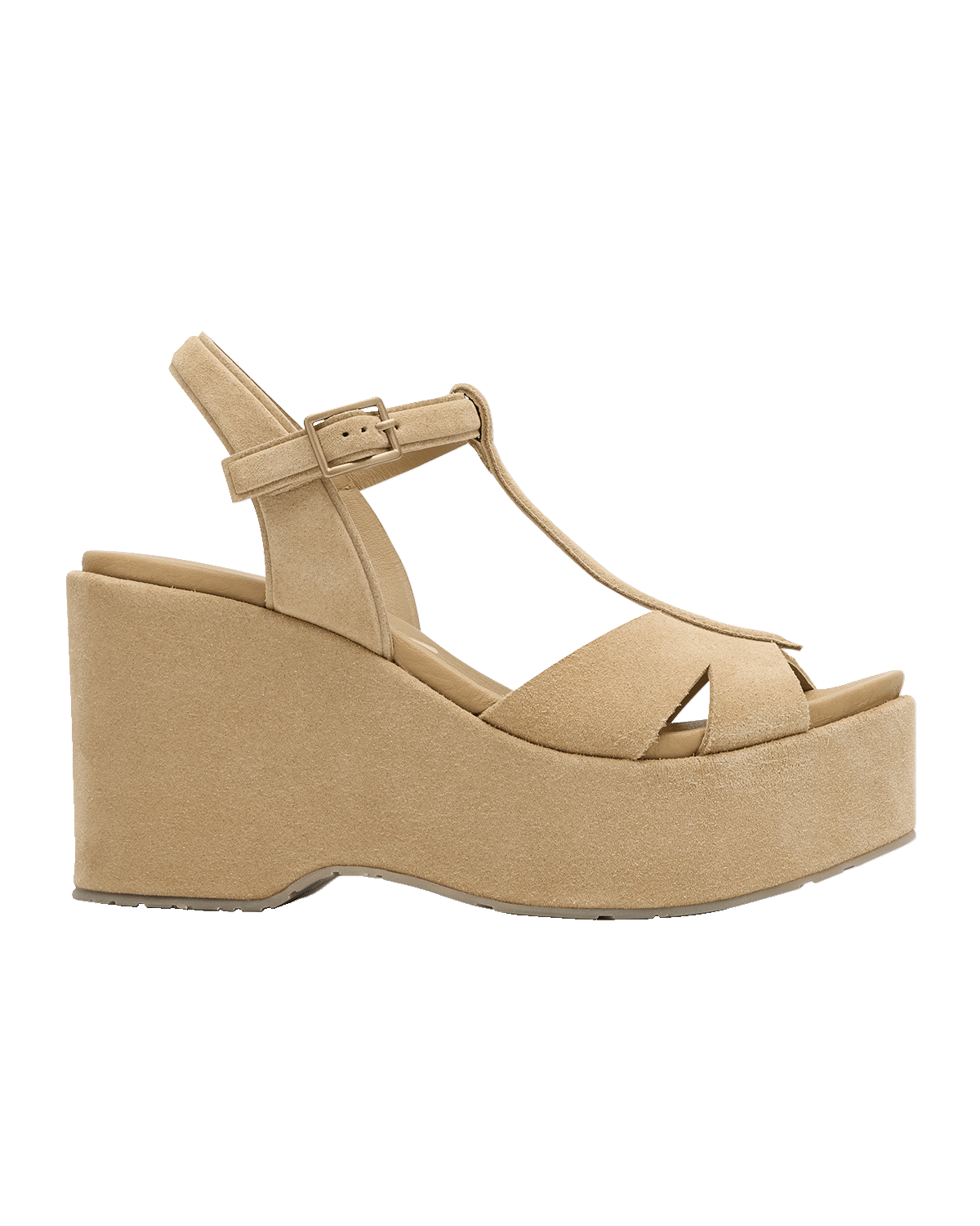 Pedro Garcia Domiel Suede T-Strap Platform Sandals