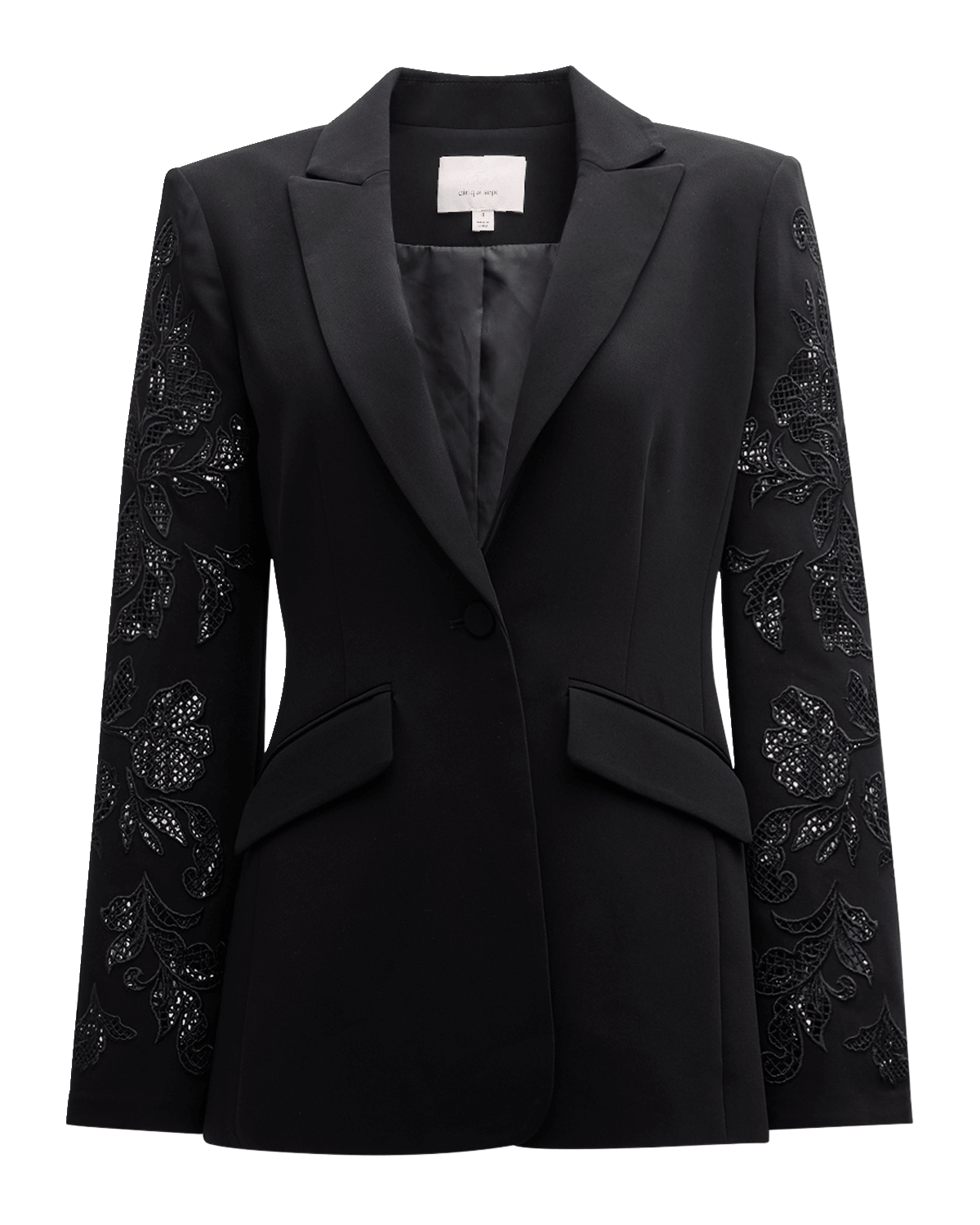 Cinq a Sept Cheyenne Cutout Paisley Embroidered Blazer