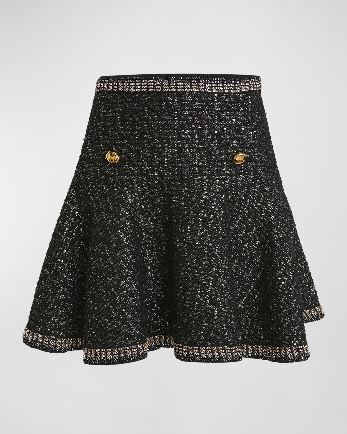 Giambattista Valli Metallic Tweed Mini Skirt
