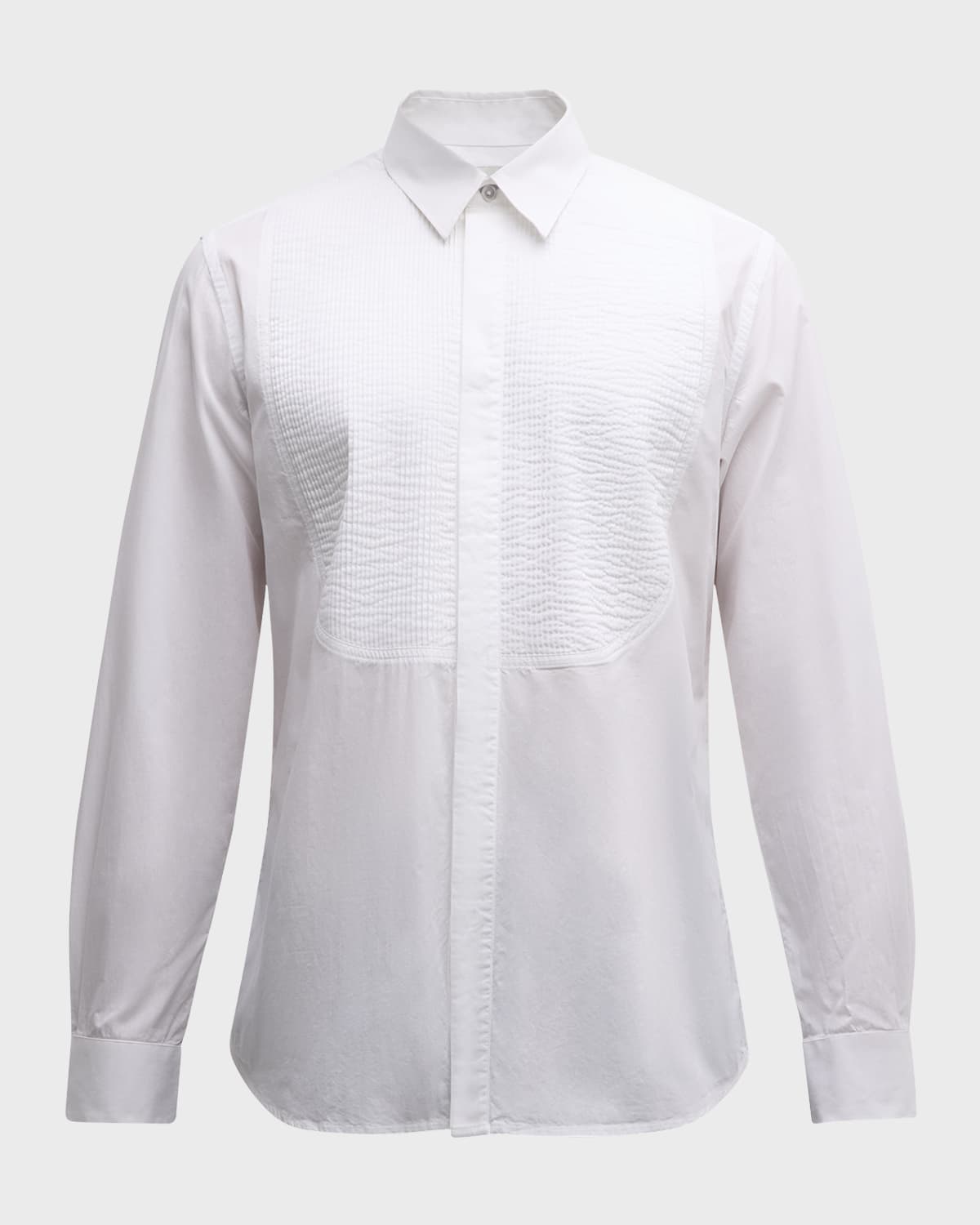 Paul Smith Men's Pleated Bib-Front Evening Dress Shirt