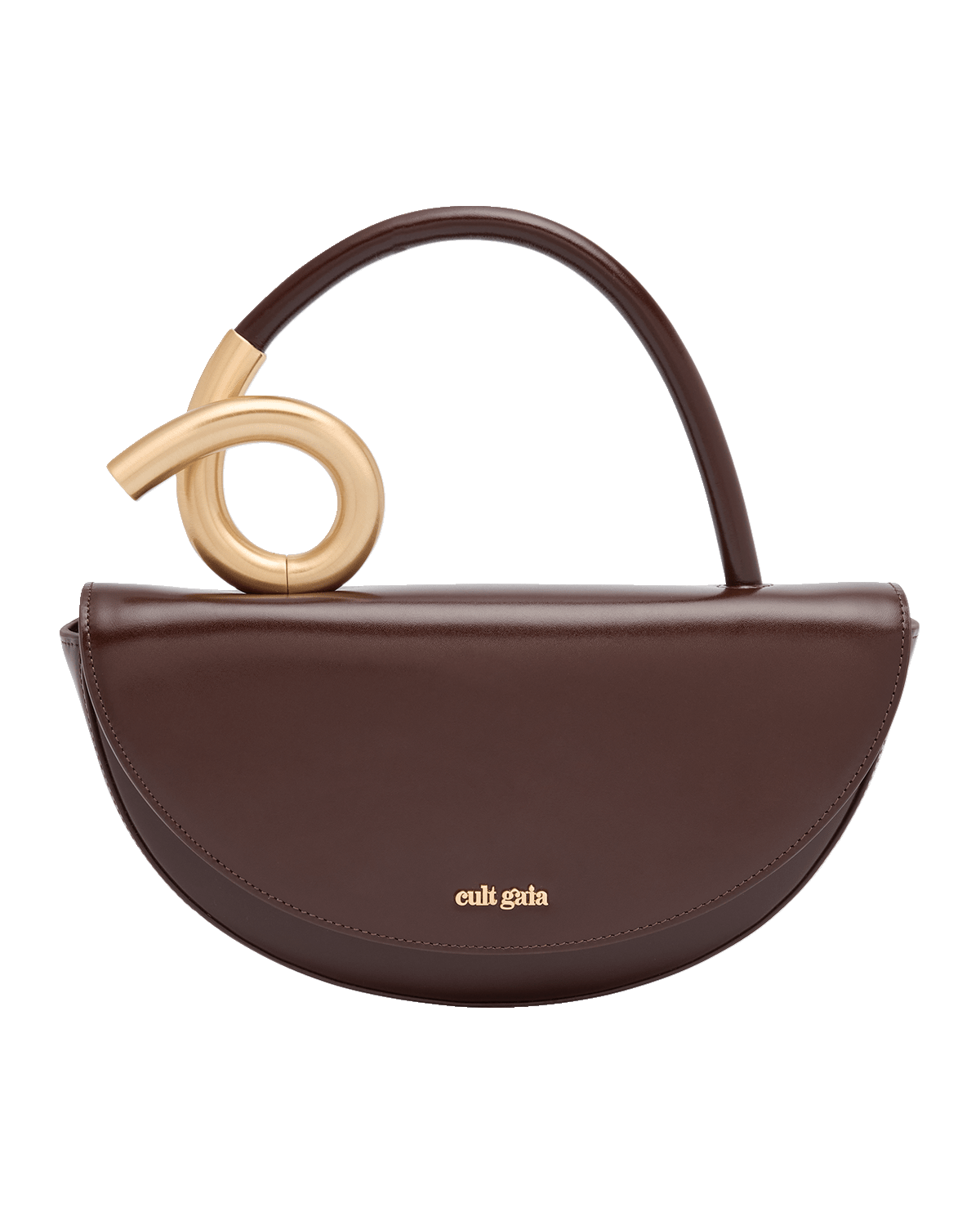 Cult Gaia Azariah Leather Coil Top-Handle Bag