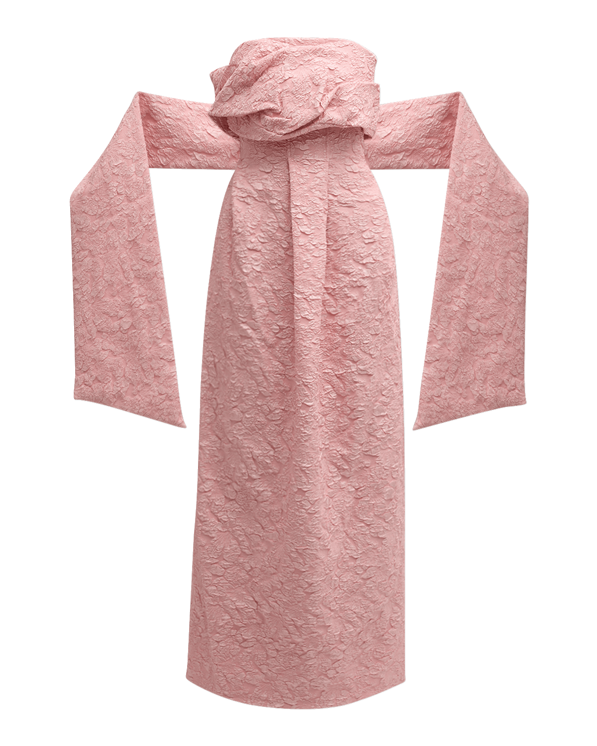 SIMKHAI Ariana Strapless Jacquard Column Gown