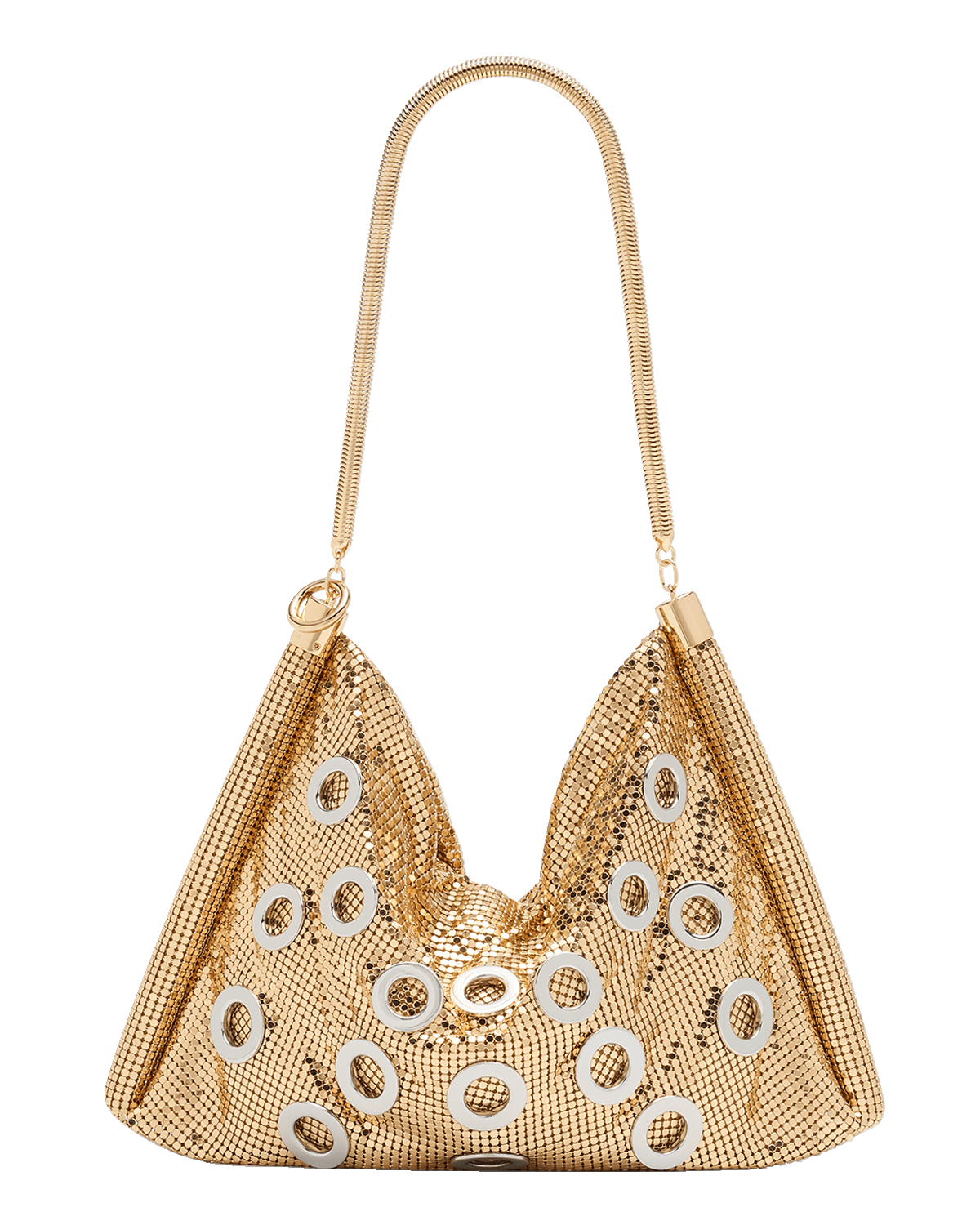 Rabanne Pixel Tube Top-Handle Bag