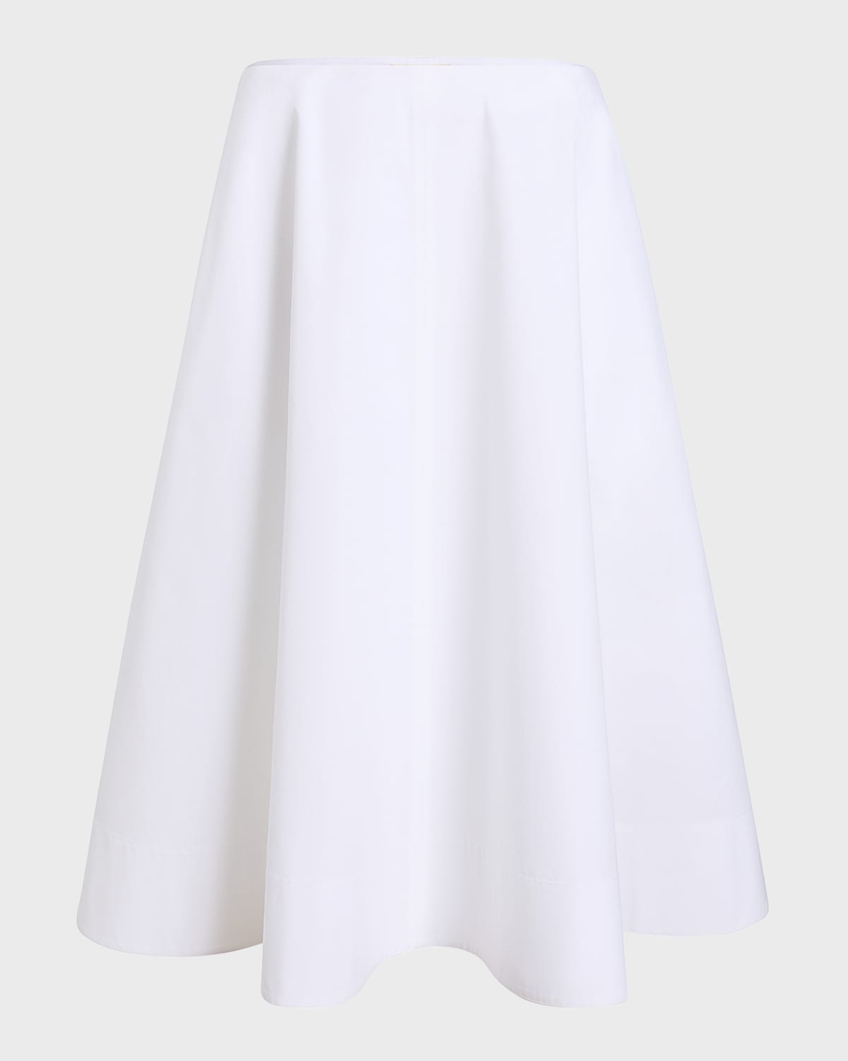 Khaite Renta Cotton Midi Skirt