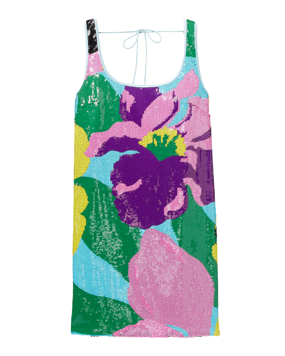 kate spade new york orchid bloom floral-print sequin mini dress