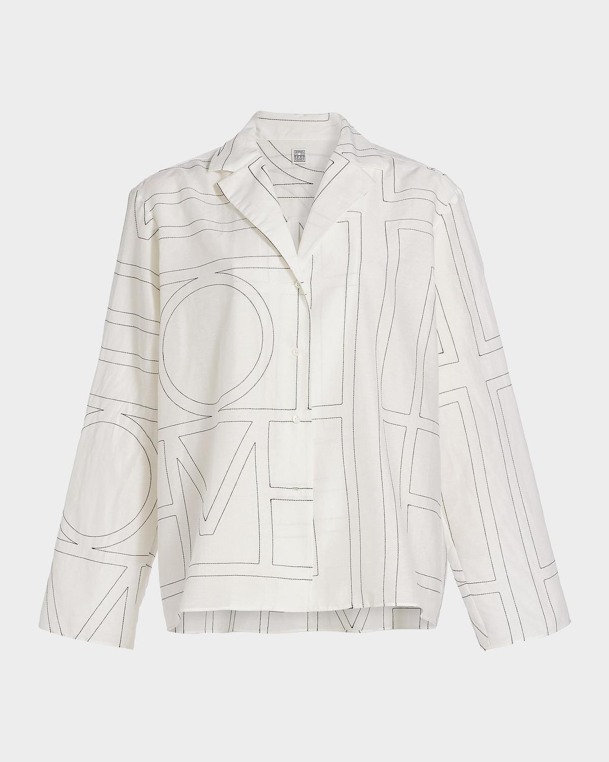 Toteme Monogram Cotton PJ Top