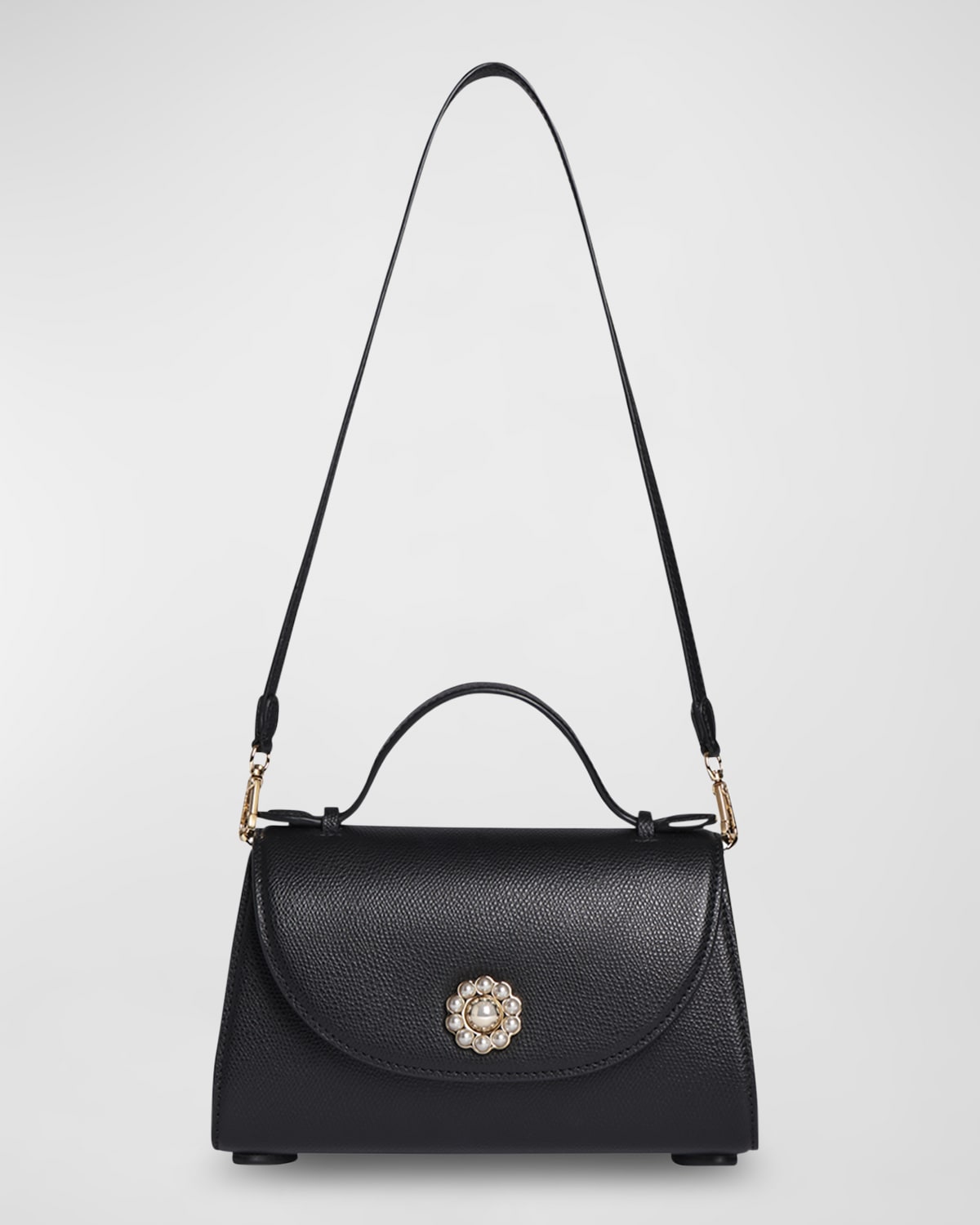 Simone Rocha Valentine Pearly Pochette Leather Crossbody Bag