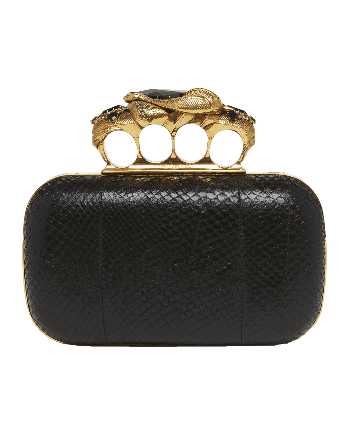 Alexander McQueen The Snake Four-Ring Clutch Bag