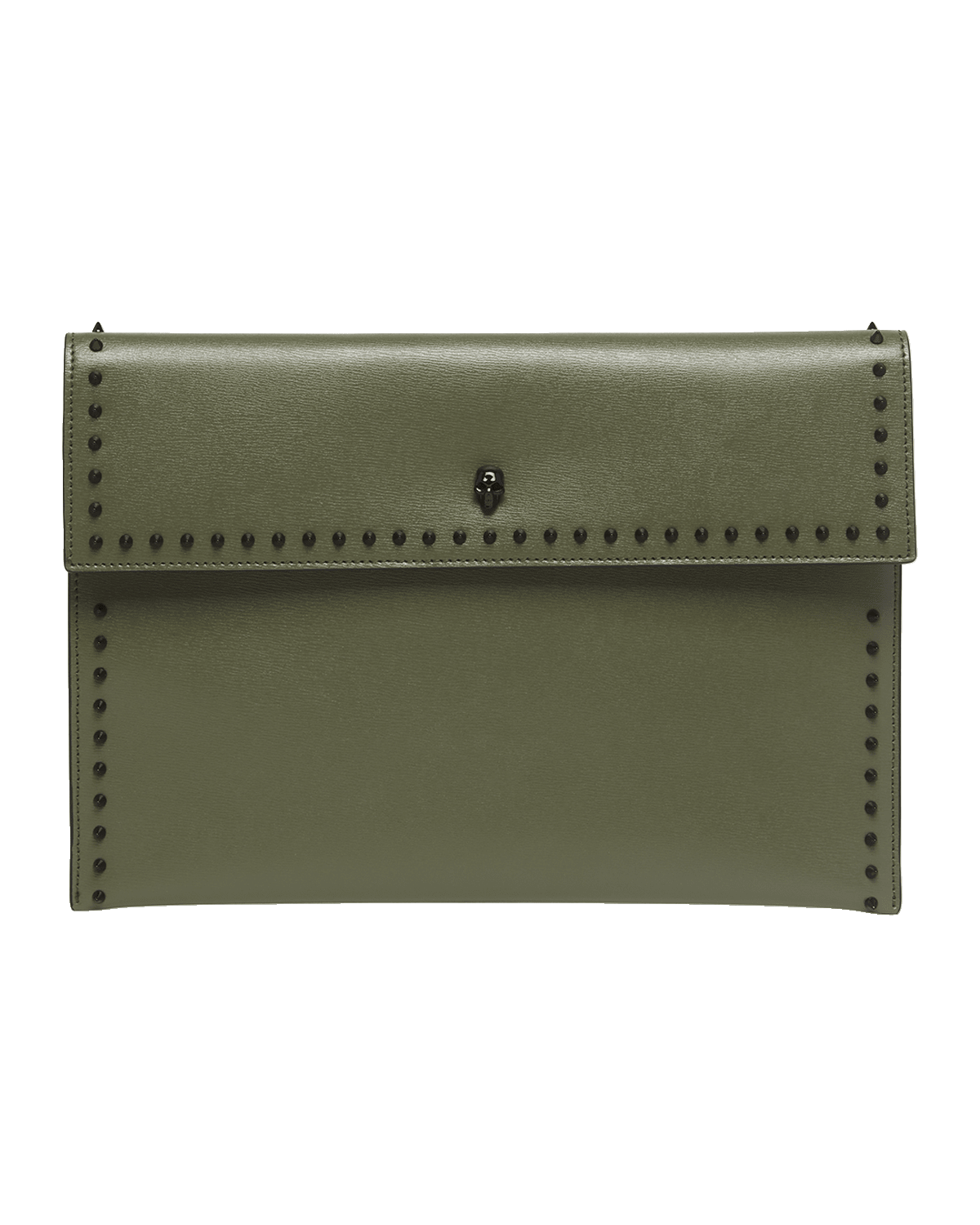 Alexander McQueen Envelope Spiked Leather Pouch Clutch Bag