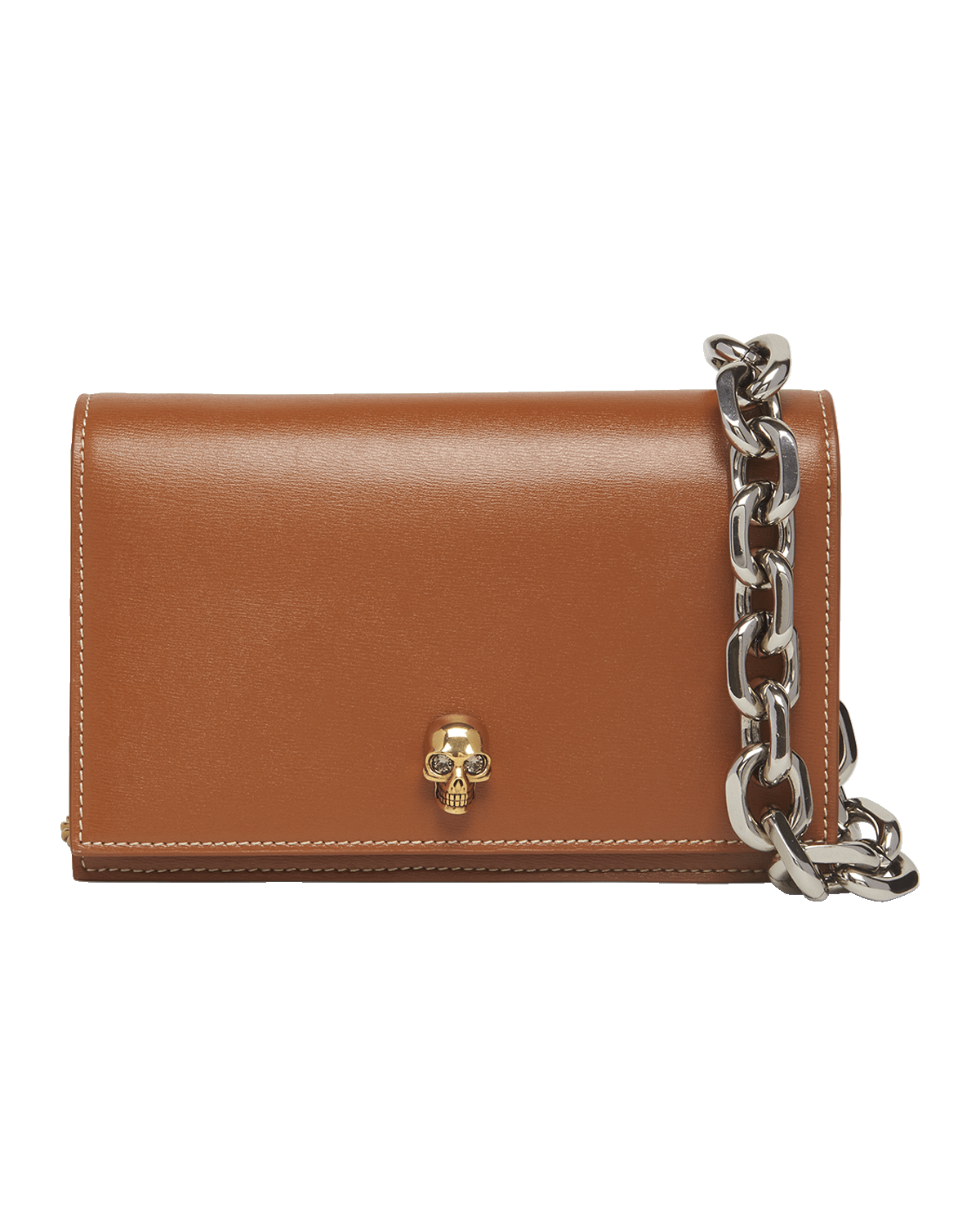 Alexander McQueen Small Skull Leather Crossbody Bag