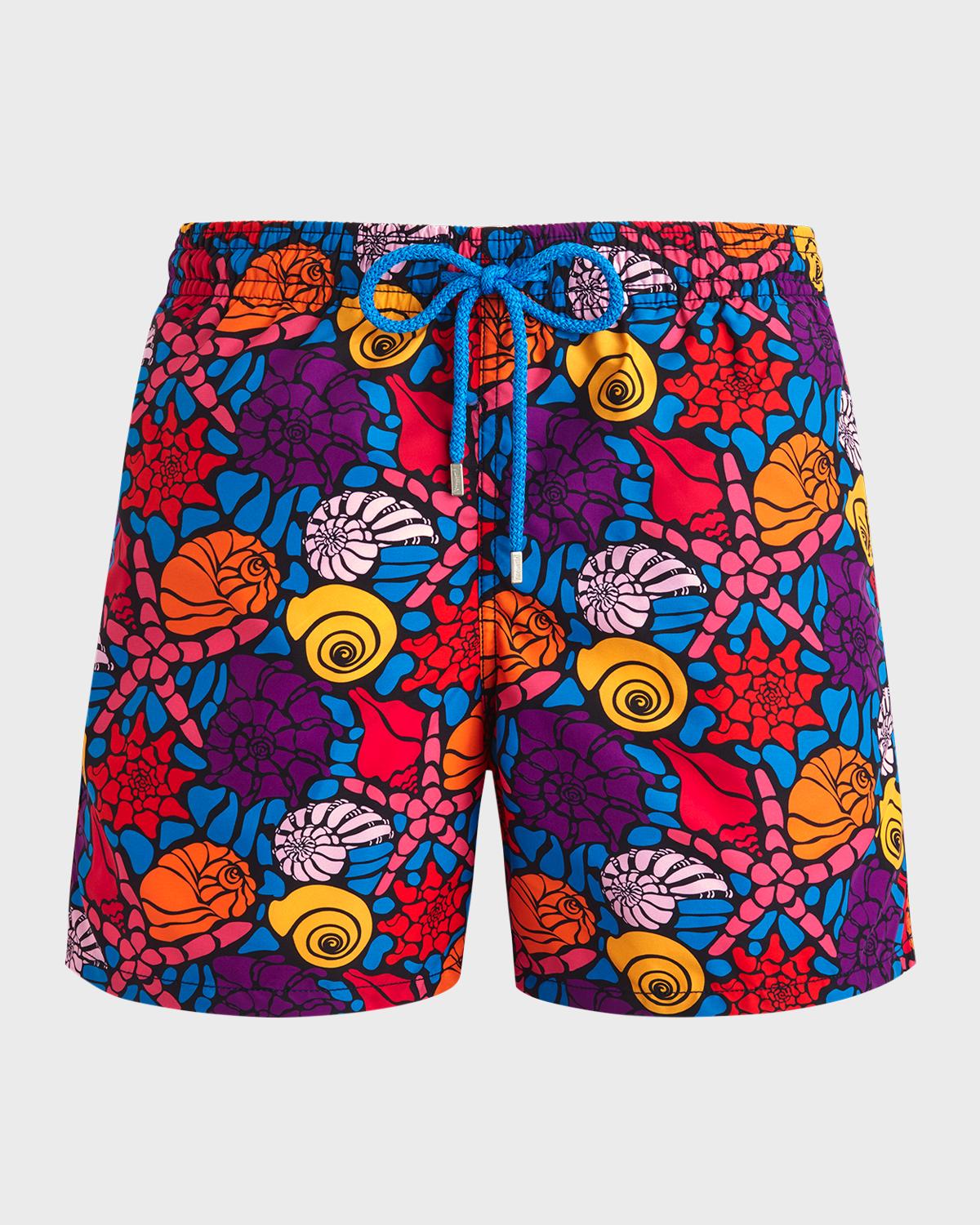 Vilebrequin Men's Noumea Sea Shell Swim Shorts