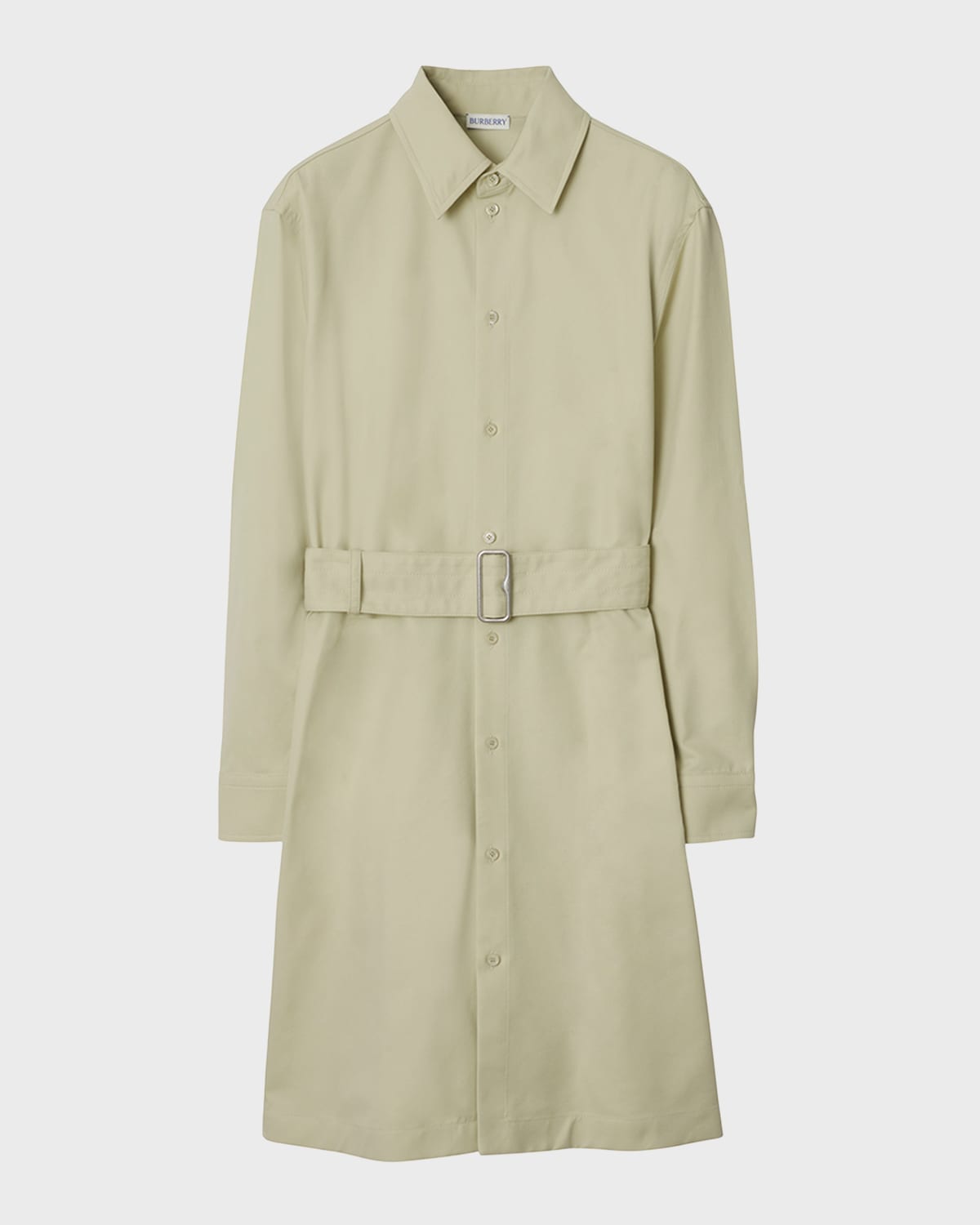 Burberry Belted Long-Sleeve Shirtdress
