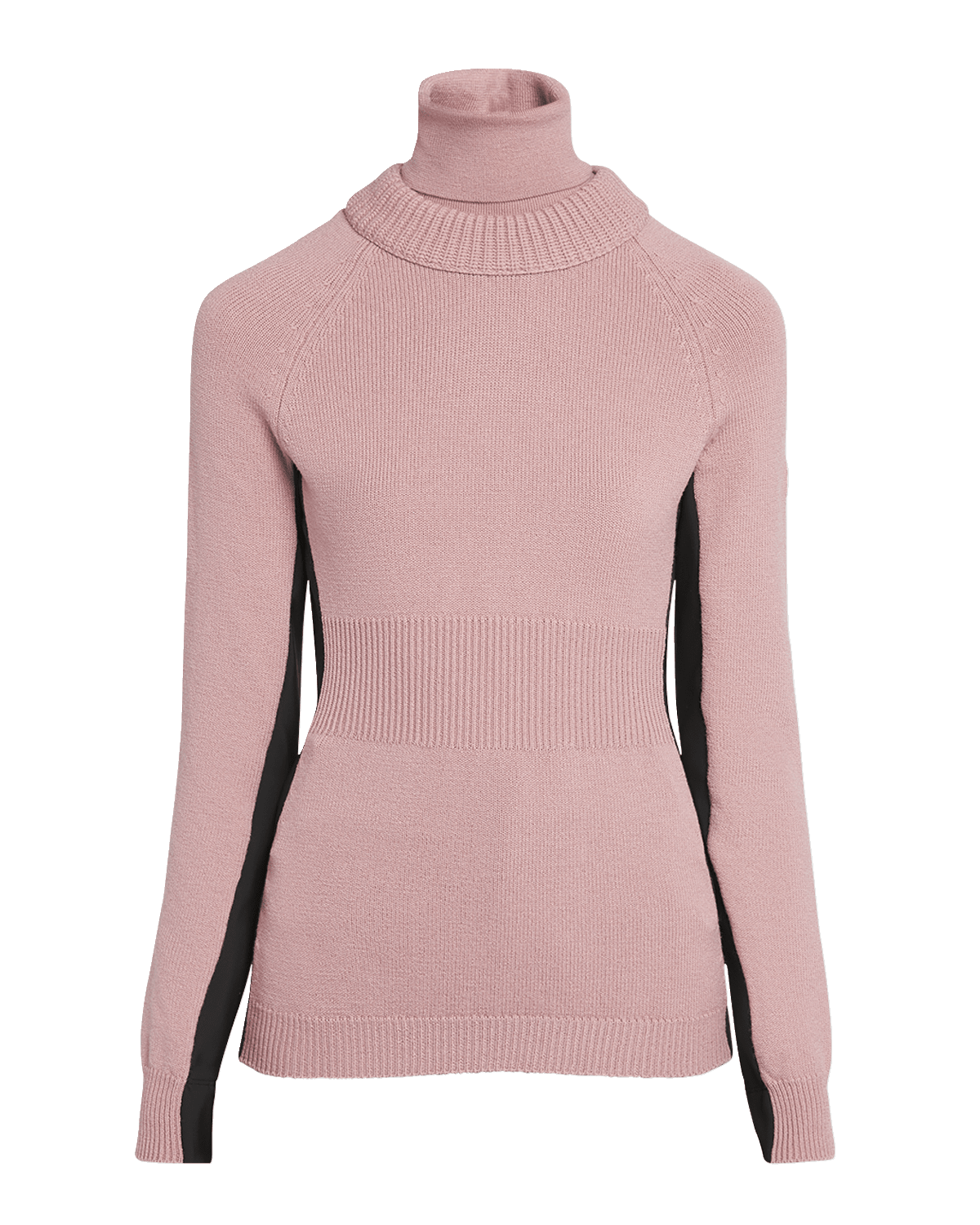 Moncler Grenoble Wool and Fleece Turtleneck Sweater