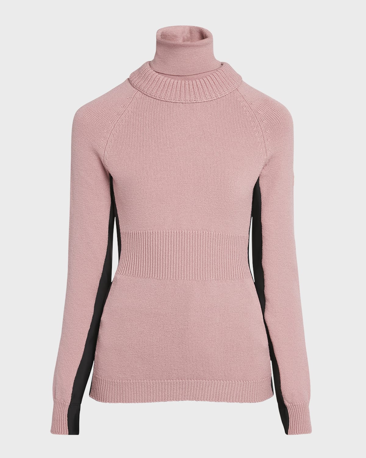 Moncler Grenoble Wool and Fleece Turtleneck Sweater