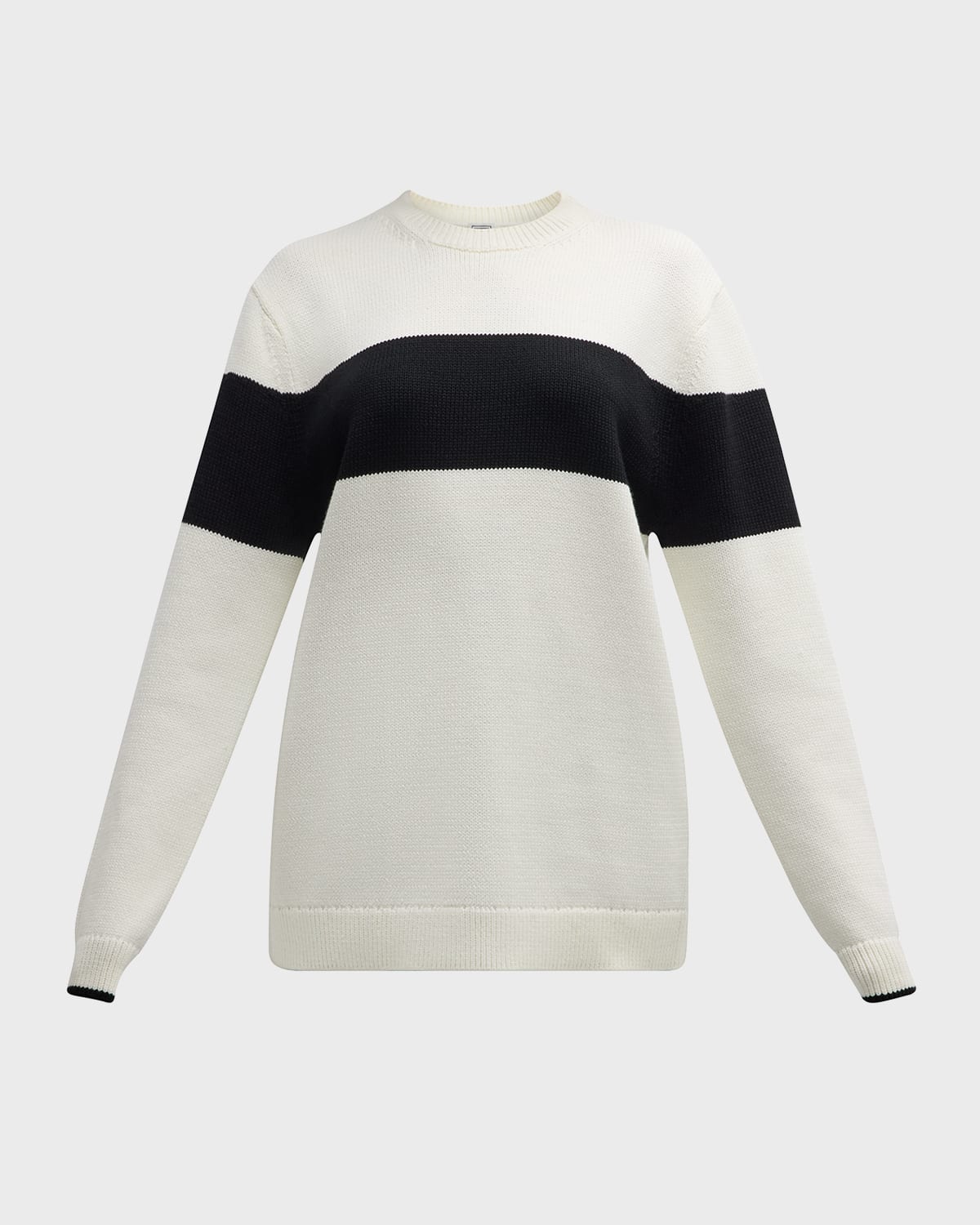 Toteme Contrast Stripe Knit Sweater