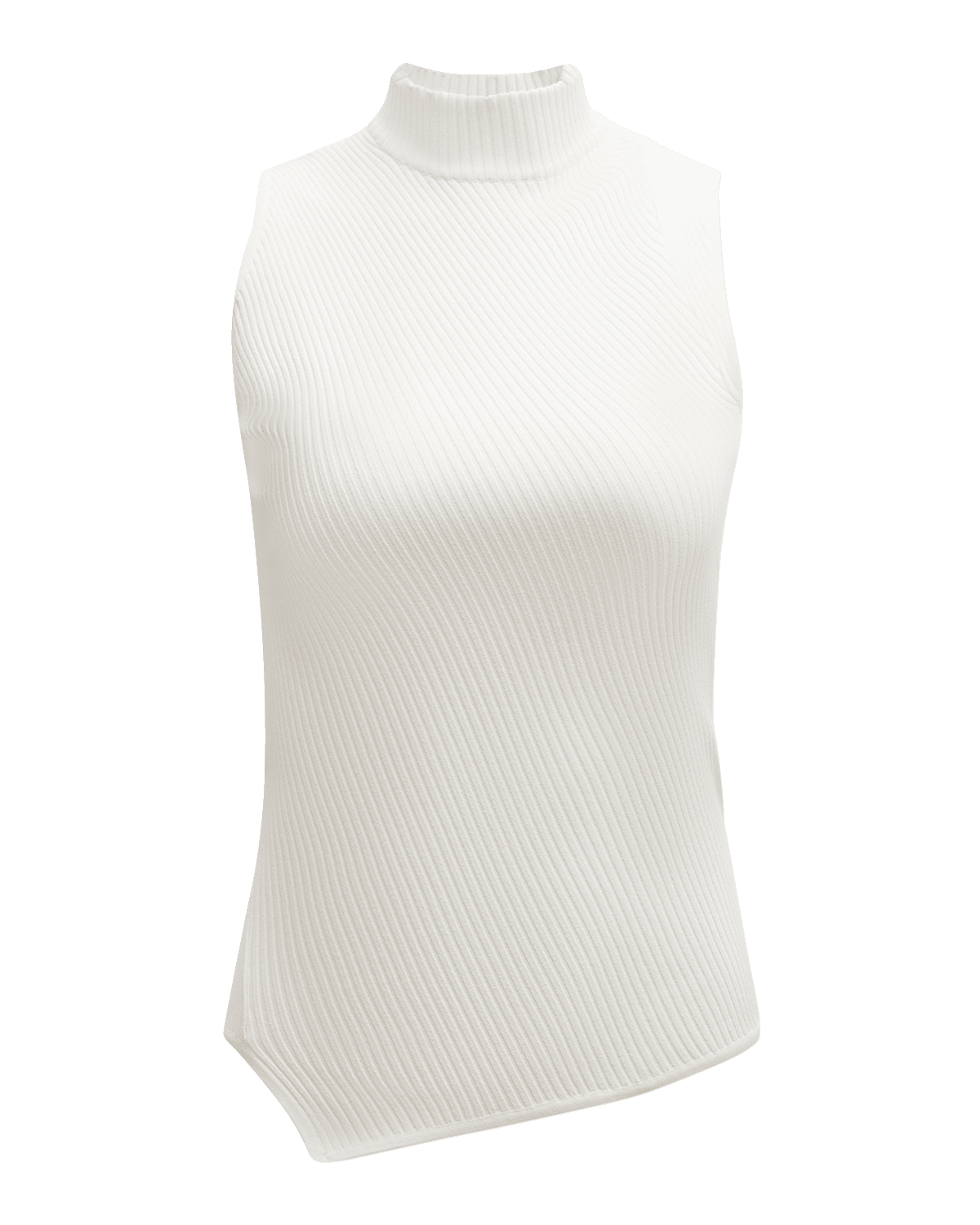 Toteme Asymmetric Ribbed Knit Top