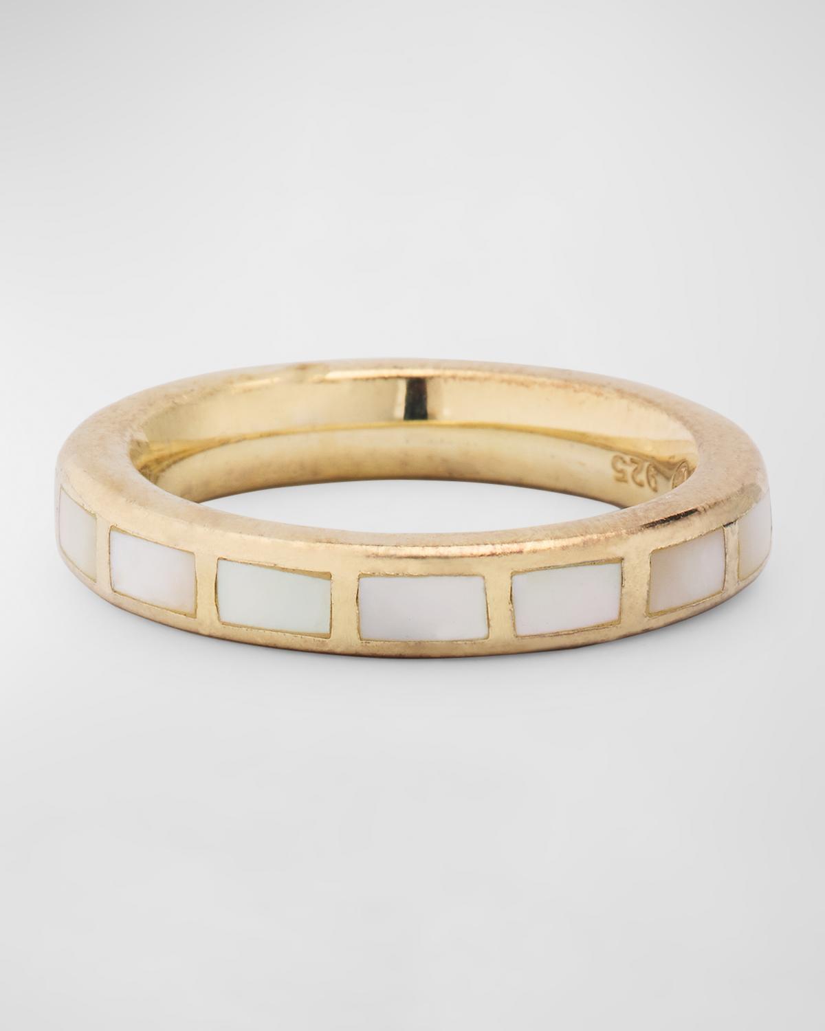 Dash Rectangle Gemstone Ring
