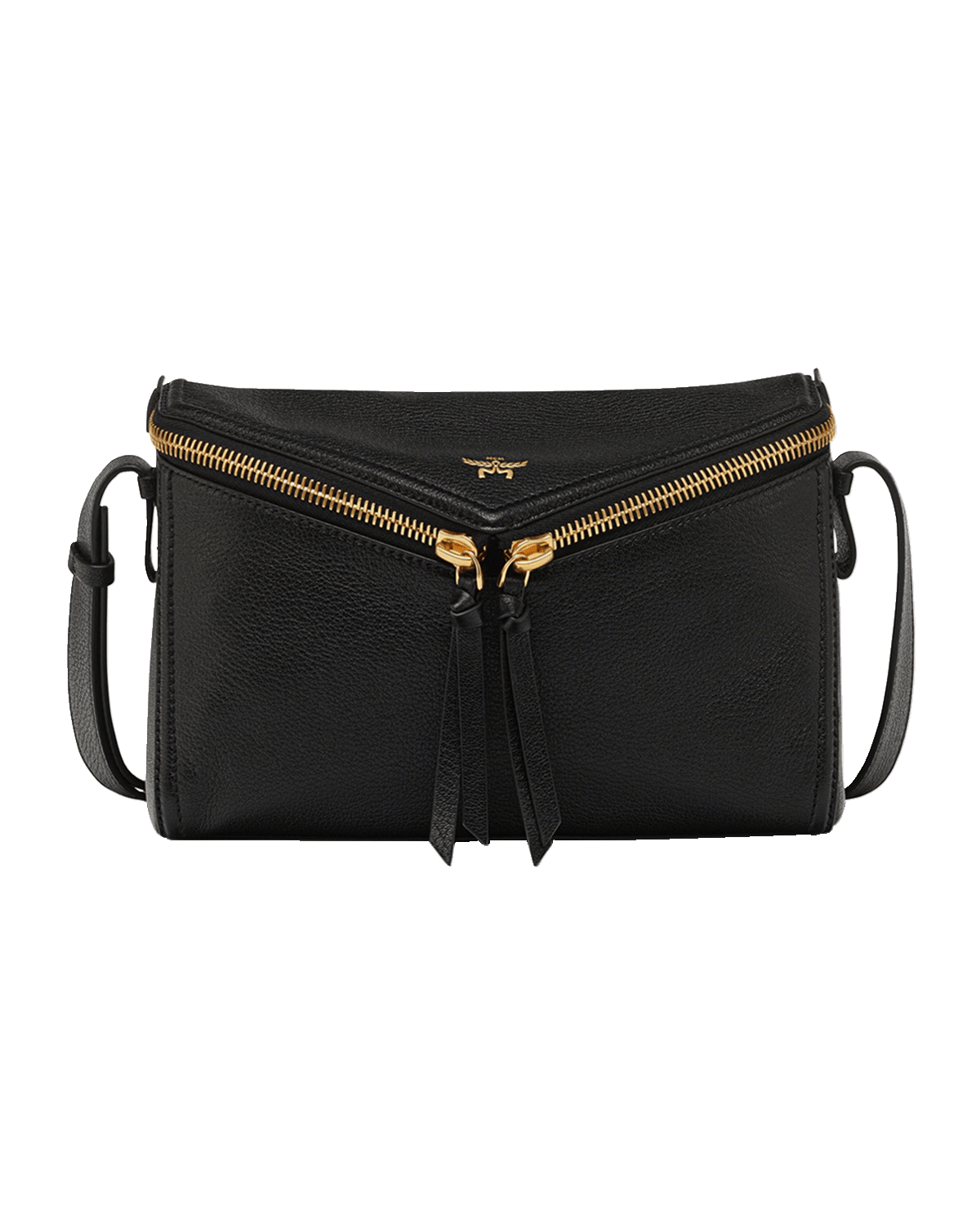 MCM Zip Leather Shoulder Bag