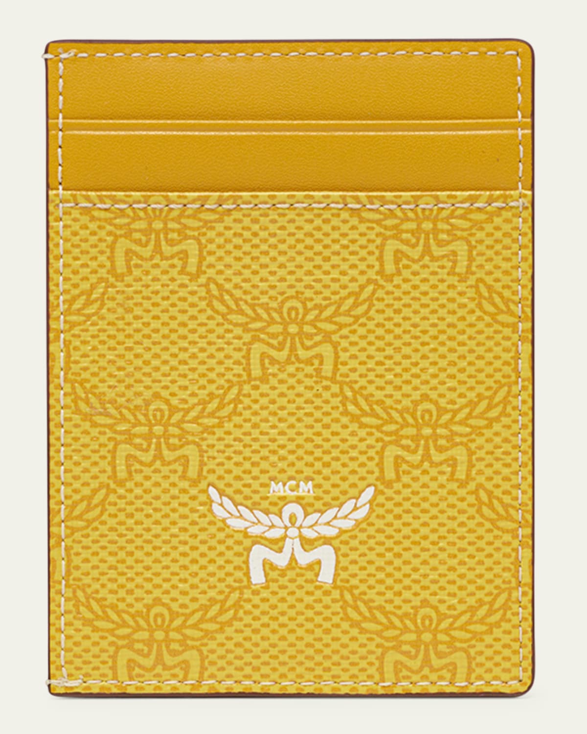 MCM Himmel Lauretos Faux Leather Card Case