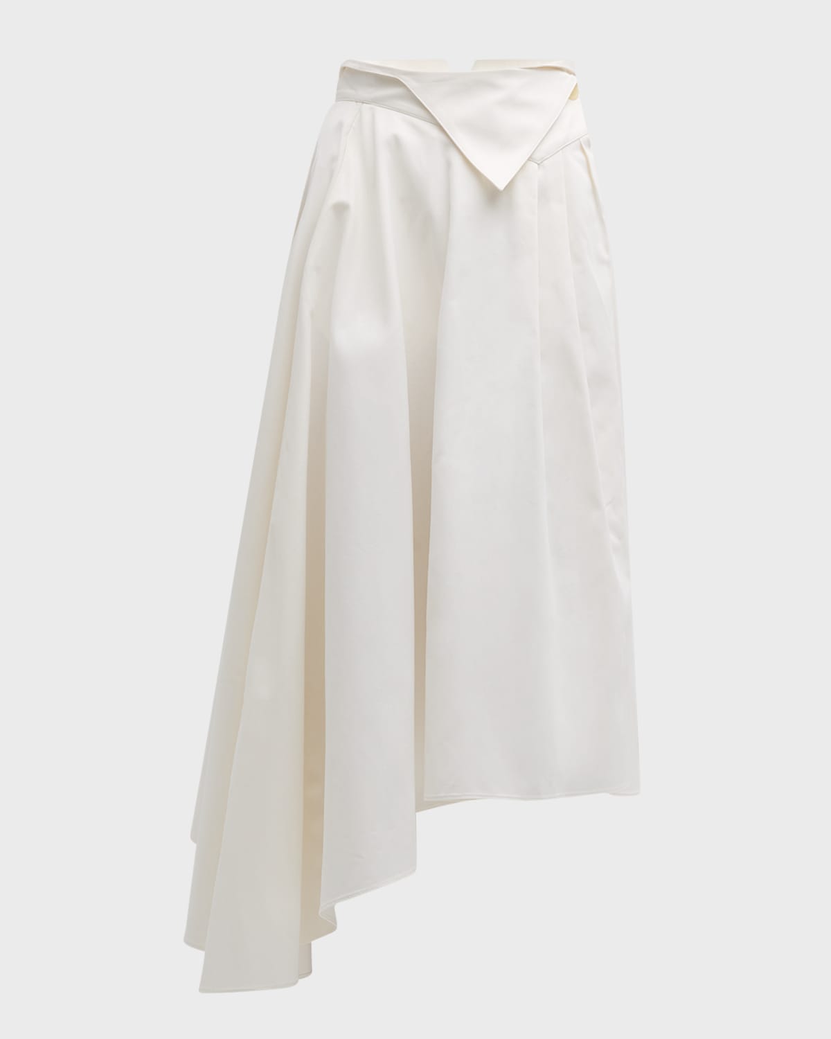 Salon 1884 Damita Pintuck Asymmetric Midi Skirt