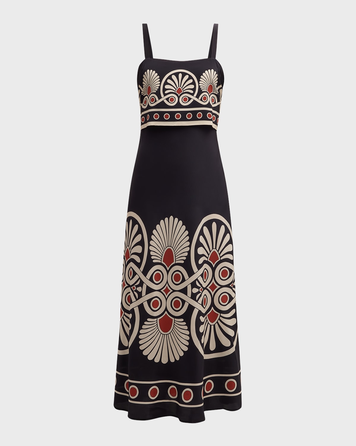 La DoubleJ Slip-Around Printed Open-Back Maxi Dress