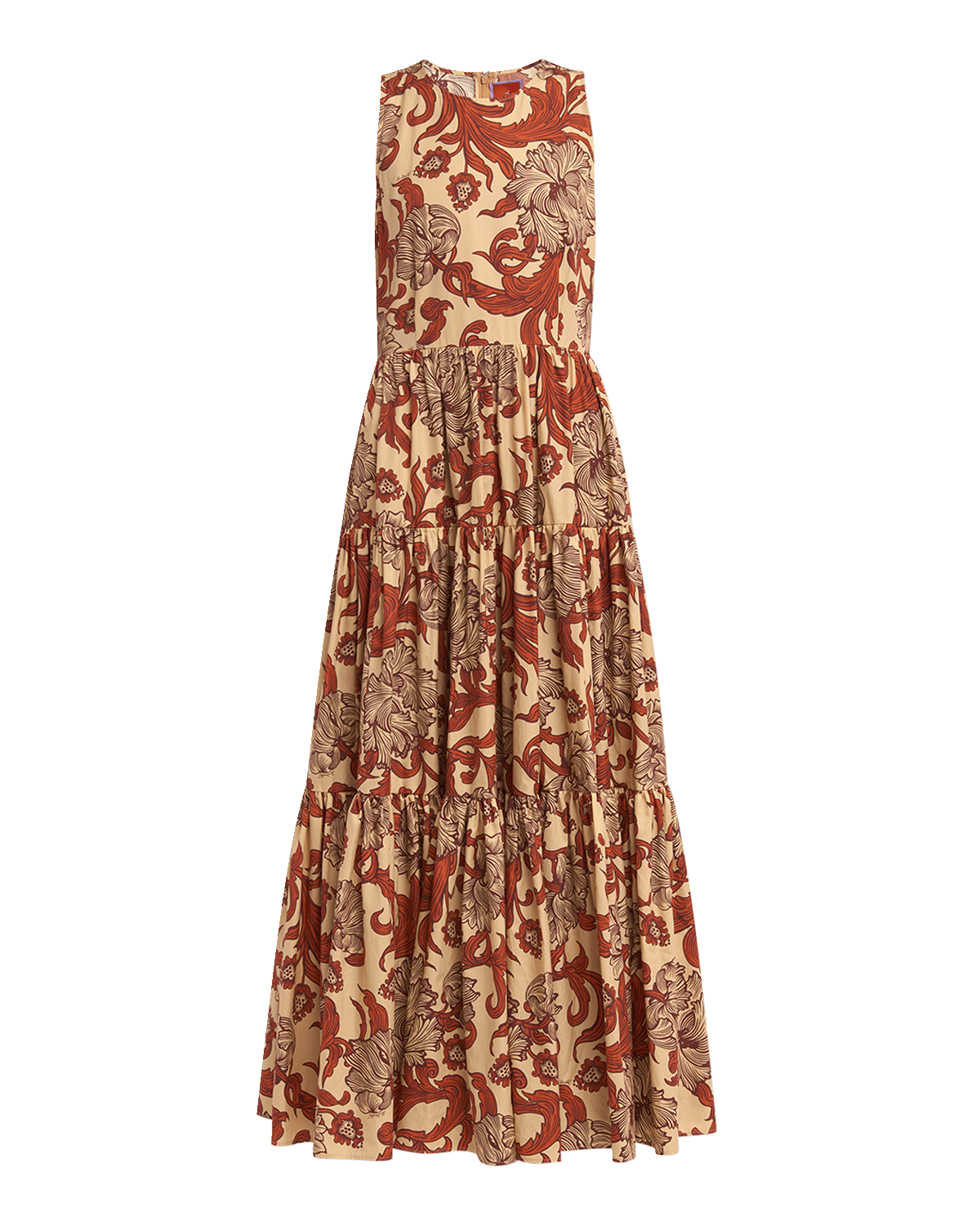 La DoubleJ Sleeveless Tiered Maxi Dress