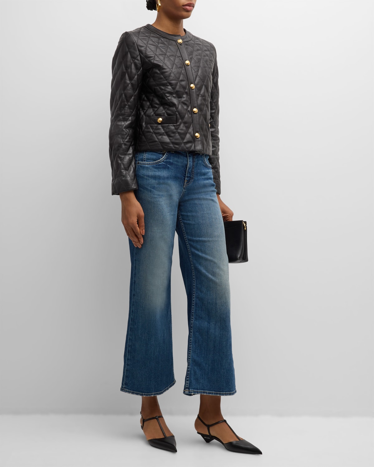 Nili Lotan Amy Quilted Leather Jacket