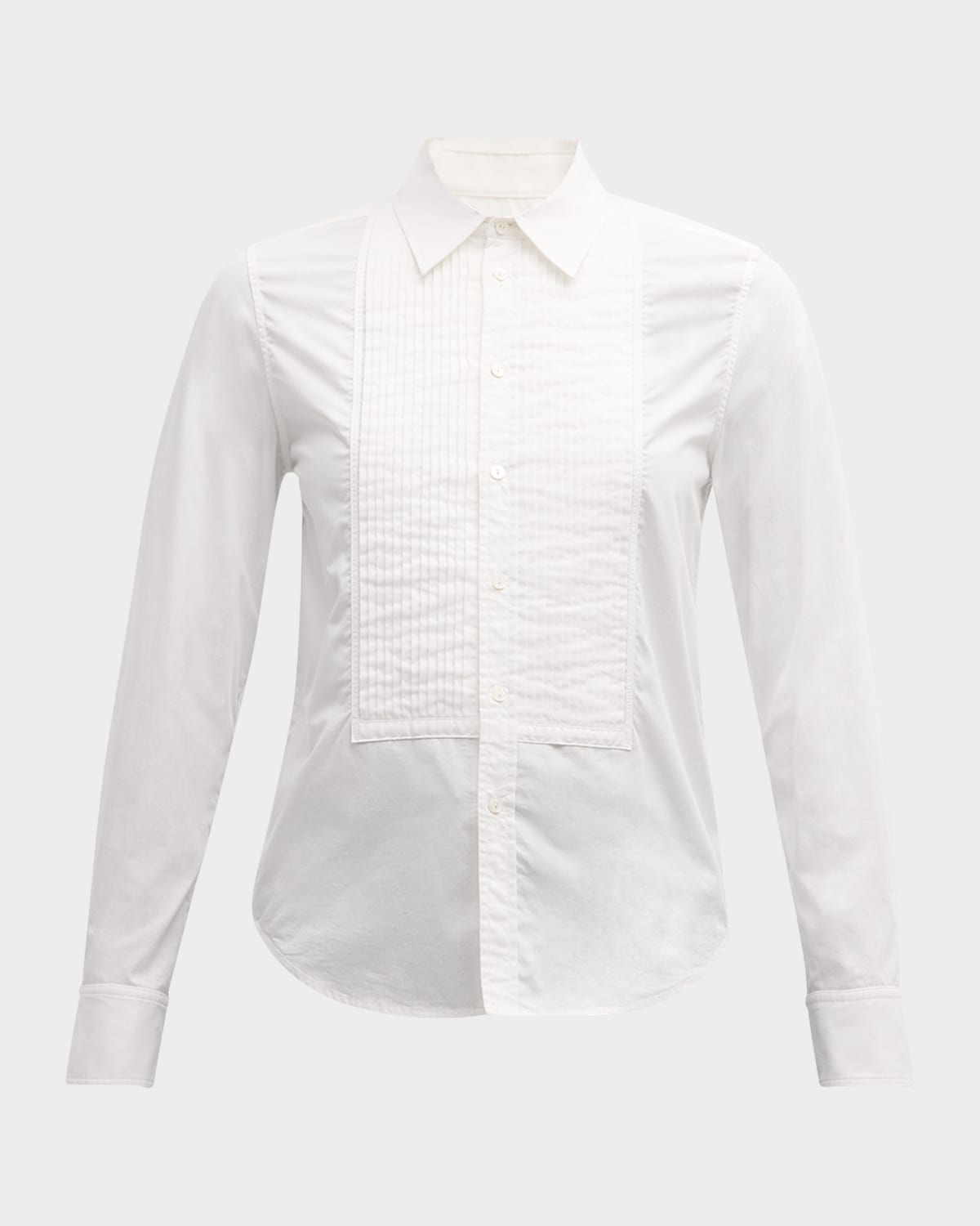 Nili Lotan Jared Pleated Bib Tuxedo Shirt