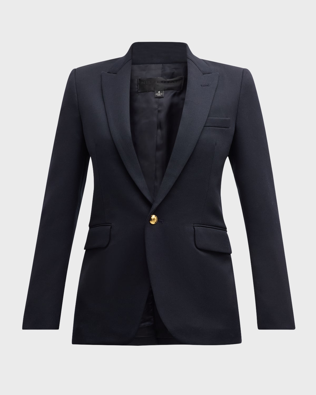 Nili Lotan Anabel Single-Breasted Blazer