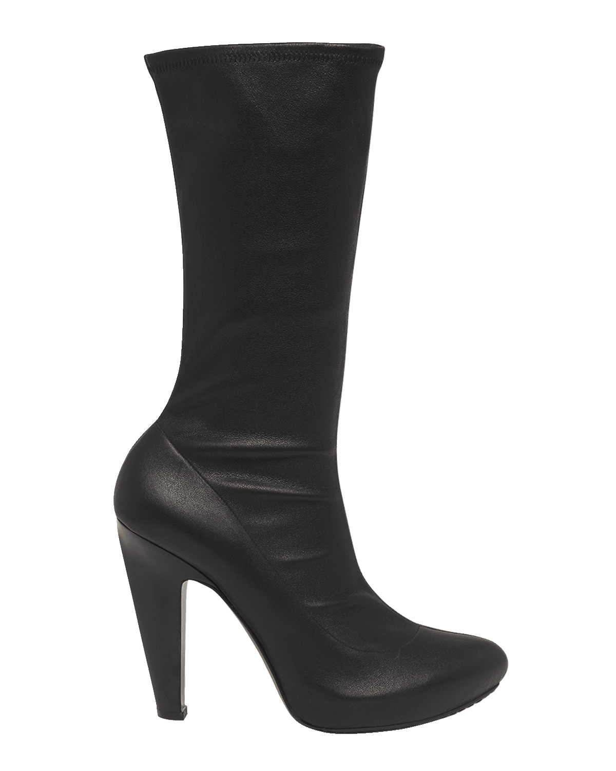 Alexander McQueen Stretch Napa Leather Mid Boots